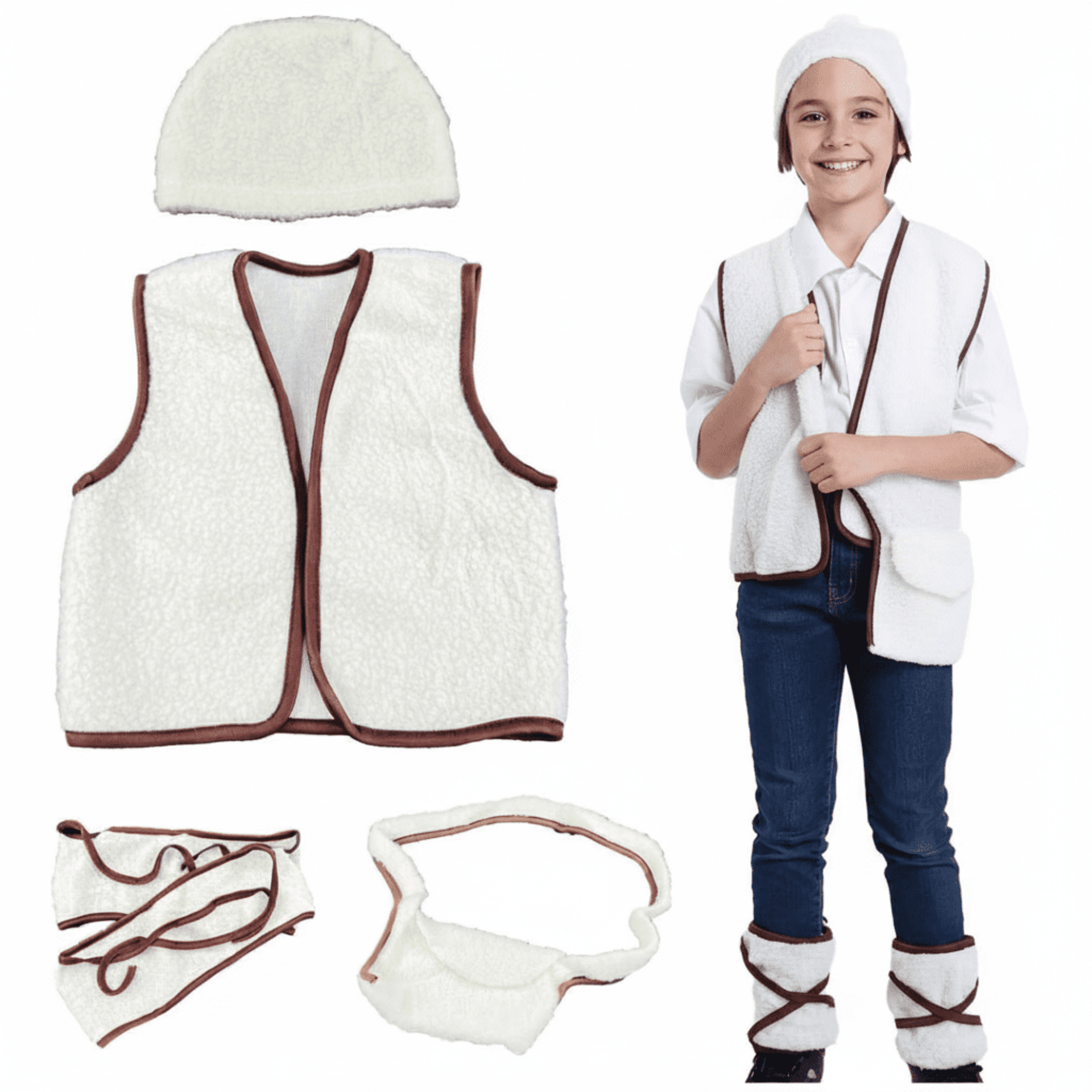 Disfraz de Pastorcito para Fiesta de navidad niños Talla 1 a 12 años - 2