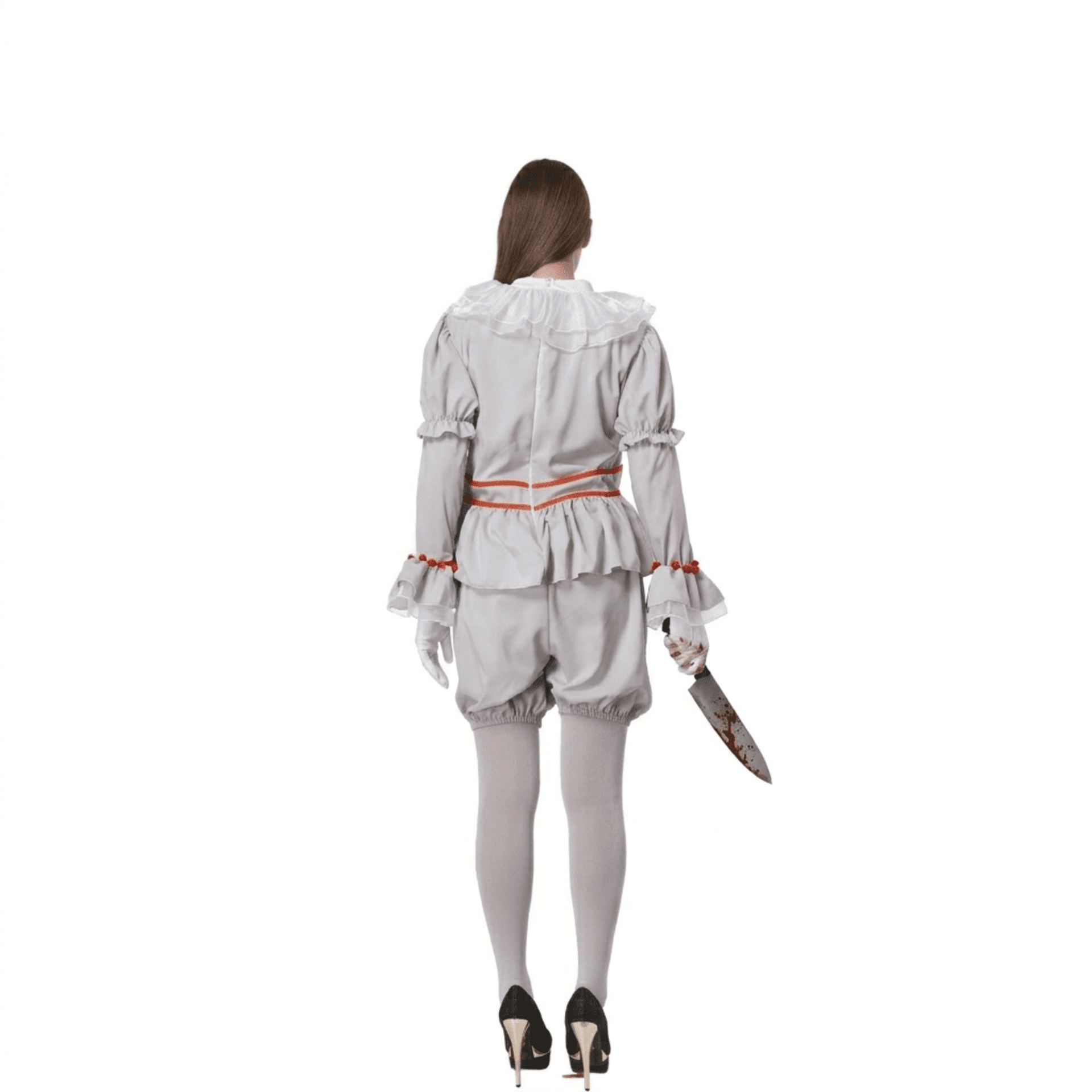 Disfraz Payasa Terrorífica Mujer Payaso Pennywise IT Halloween Carnaval - 4