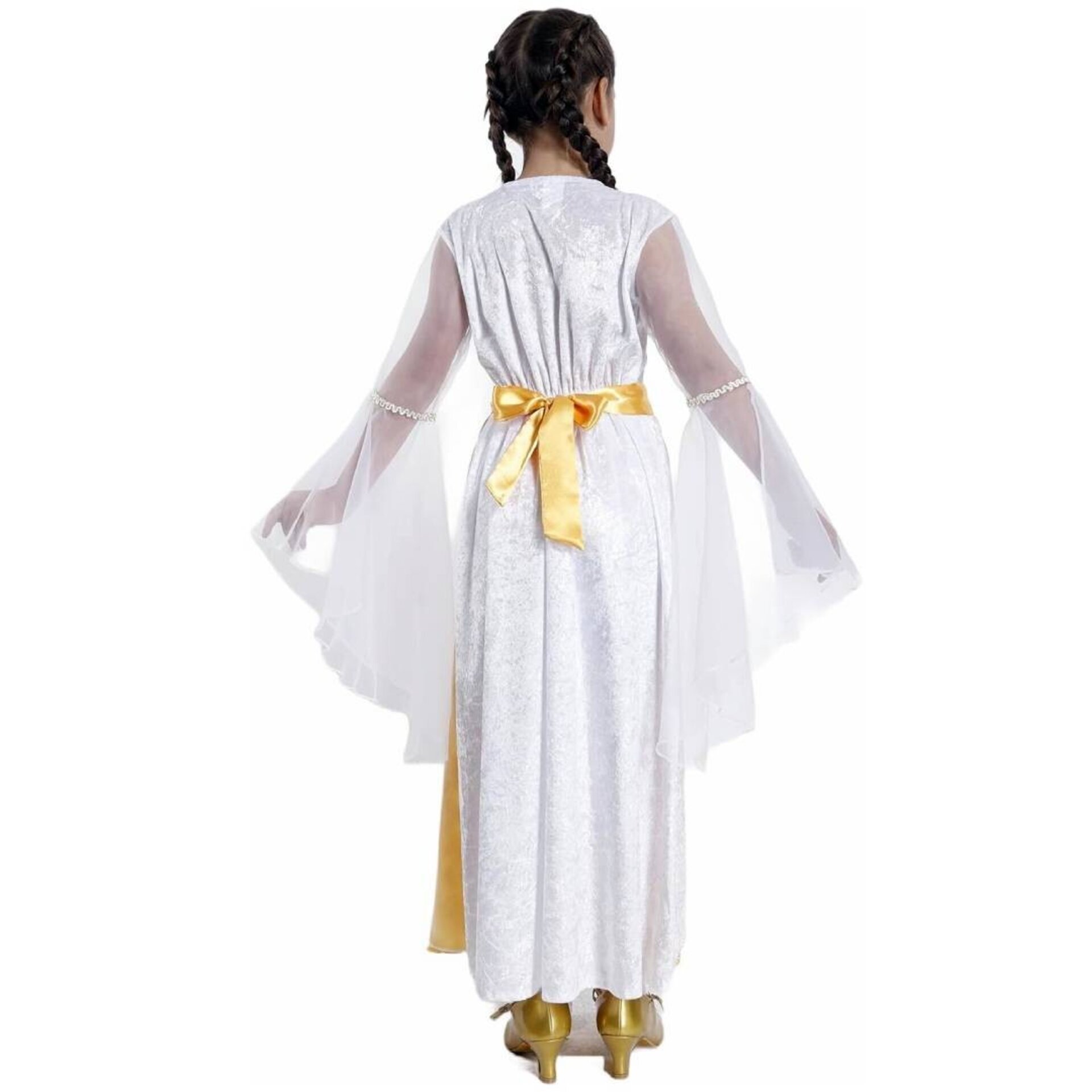 Disfraz Ángel Celestial Niña - Blanco y Dorado (Tallas 3-12 años) - 4