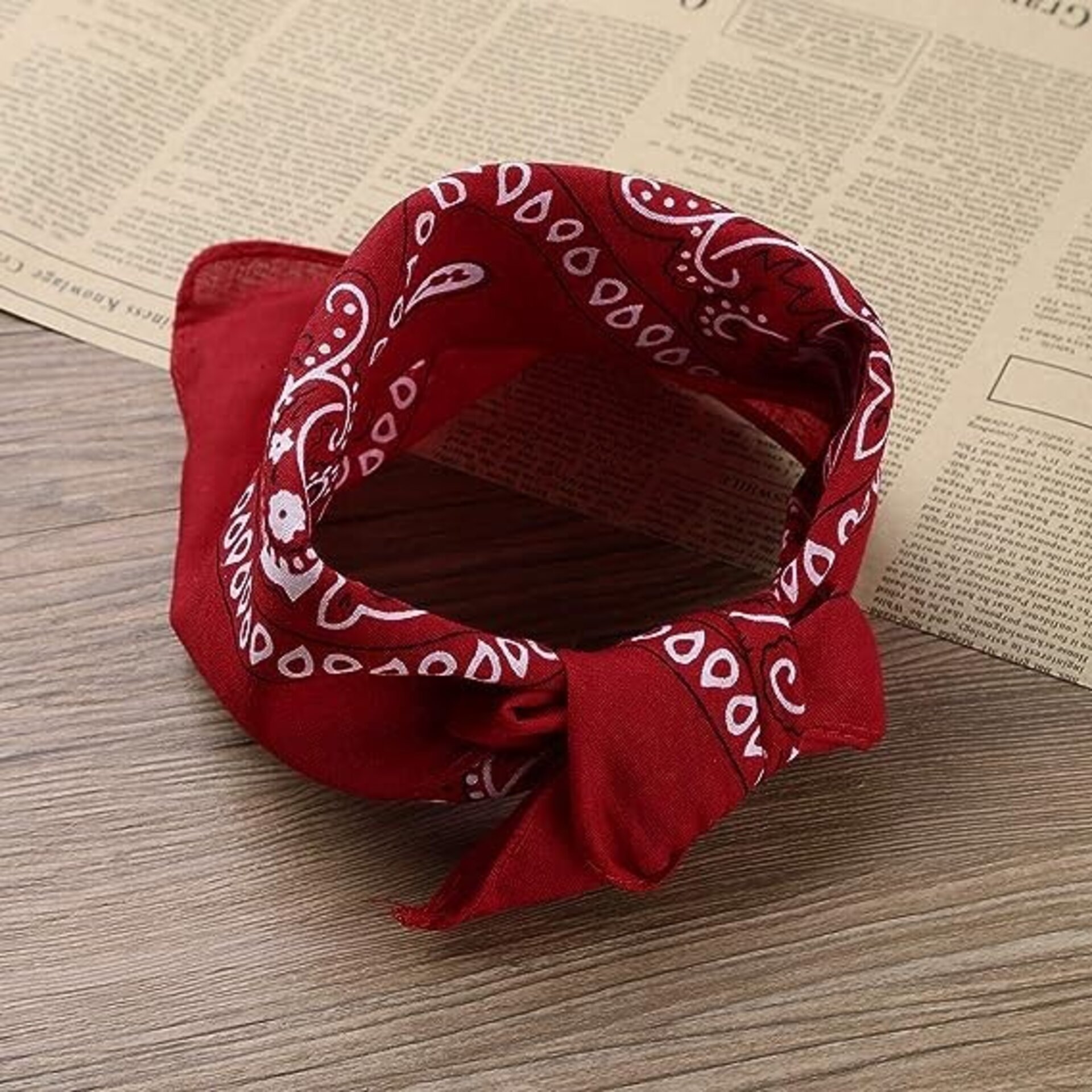 Sombrero Vaquero Marrón con Bandana pañuelo estampado para Adulto - 8