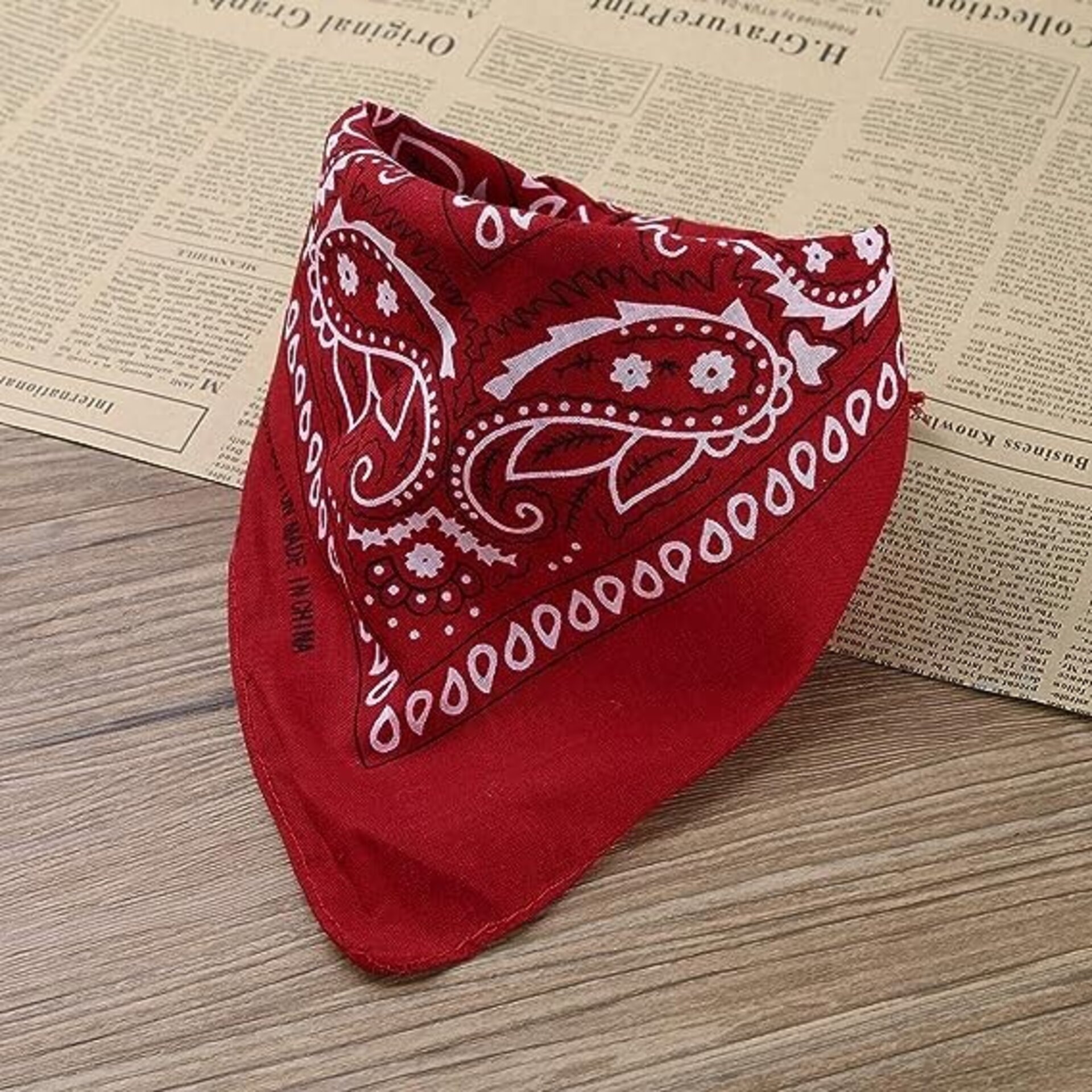 Sombrero Vaquero Marrón con Bandana pañuelo estampado para Adulto - 4