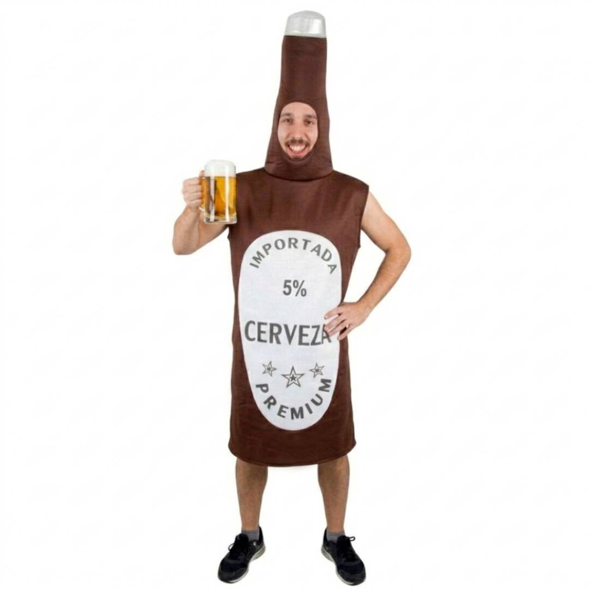 Disfraz de Botella de Cerveza para Adulto - Talla Única Unisex | Traje Original - 3