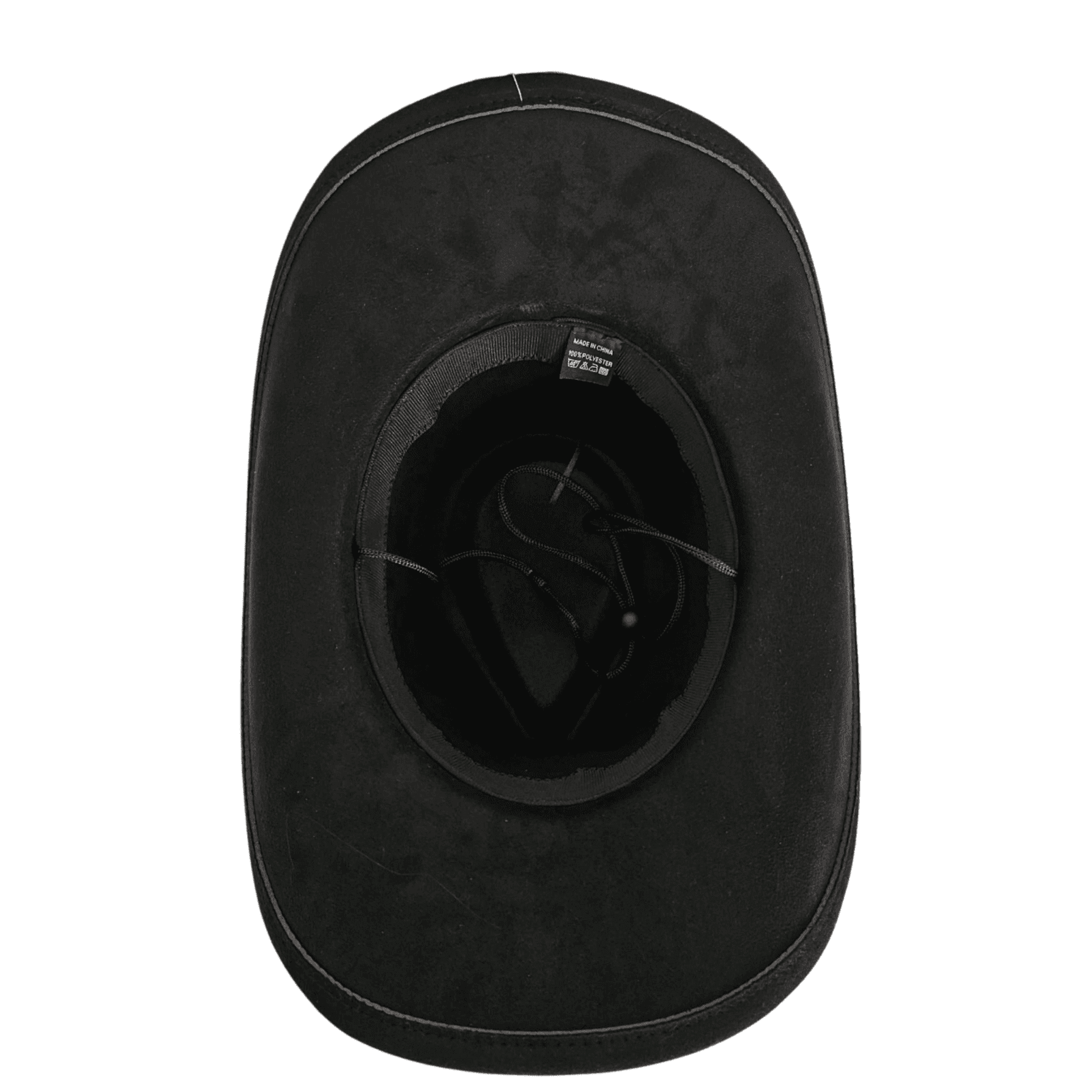Sombrero Vaquero Cowboy | Estilo Western de Ala Ancha | Negro Gamuza Sintética - 2