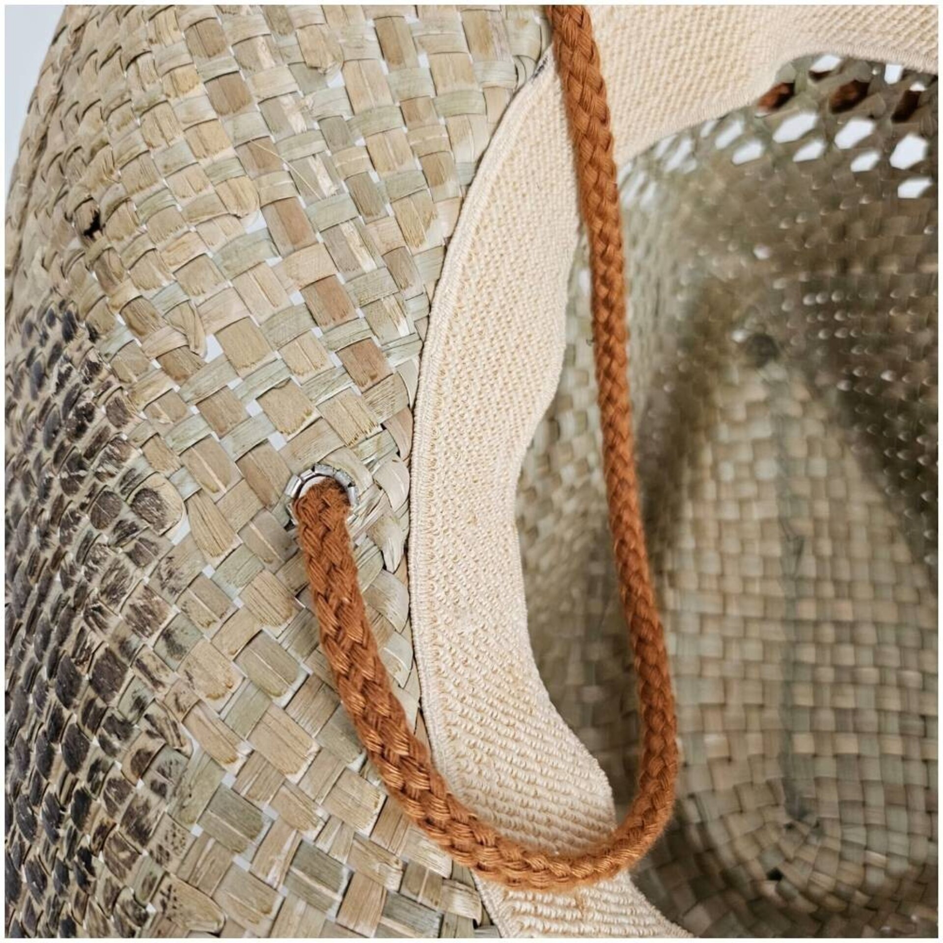 Sombrero Paja Natural Unisex | Estampado Serpiente | Ajustable Western - 4