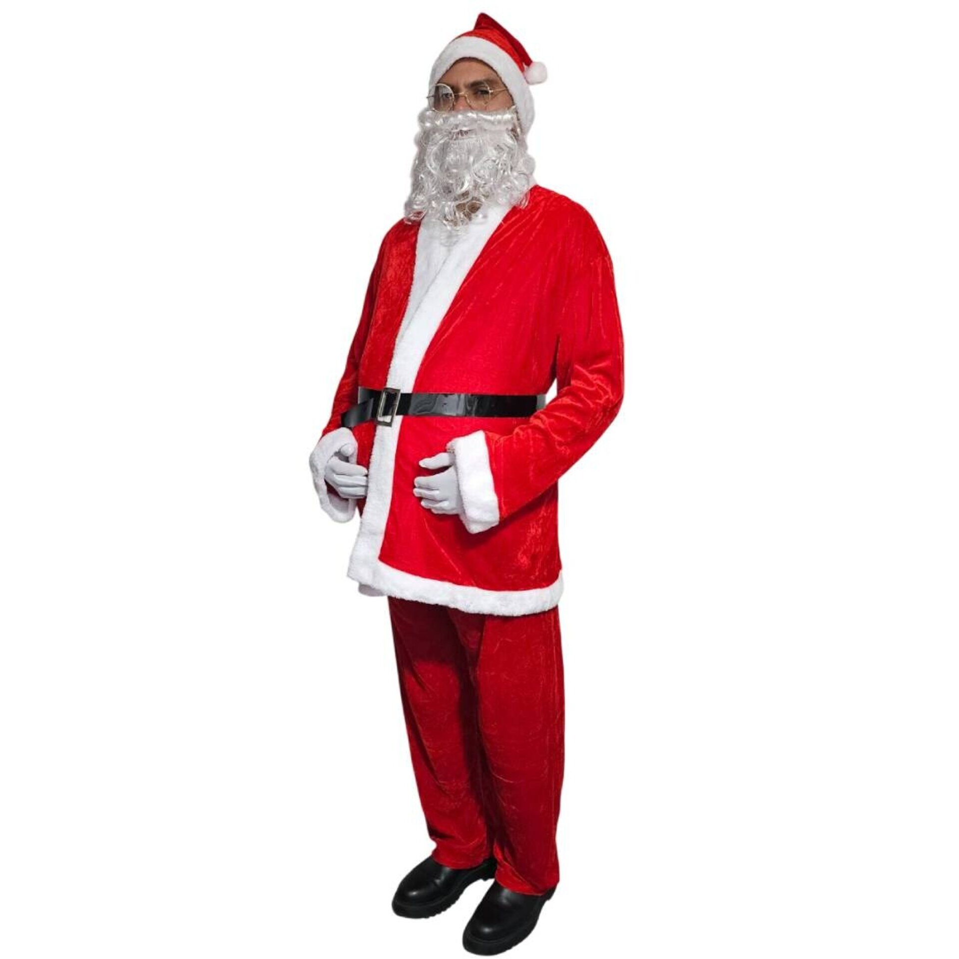 Disfraz de Papá Noel de lujo para hombre Adulto Traje Santa Claus Talla XL-XXL - 10