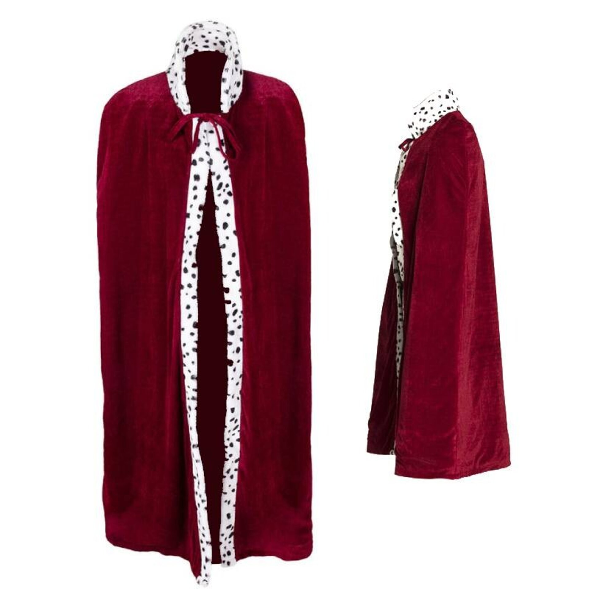 Capa rey mago terciopelo burdeo 140CM - 3