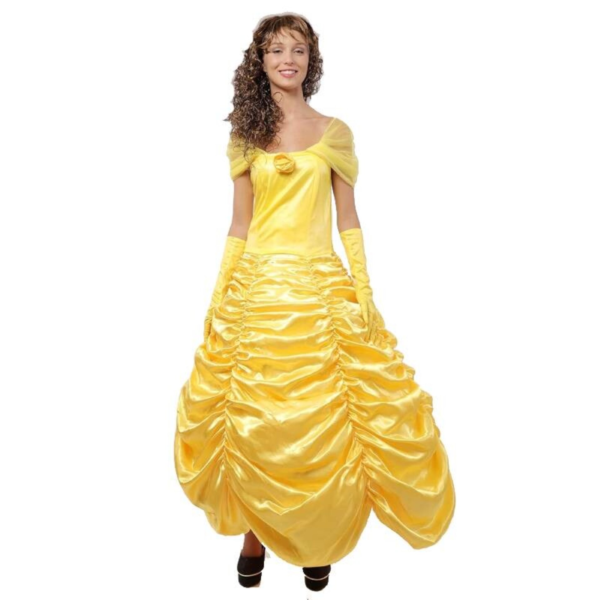Disfraz Vestido de Bella La Princesa Amarilla Disney La Bestia Adulto Mujer - 1