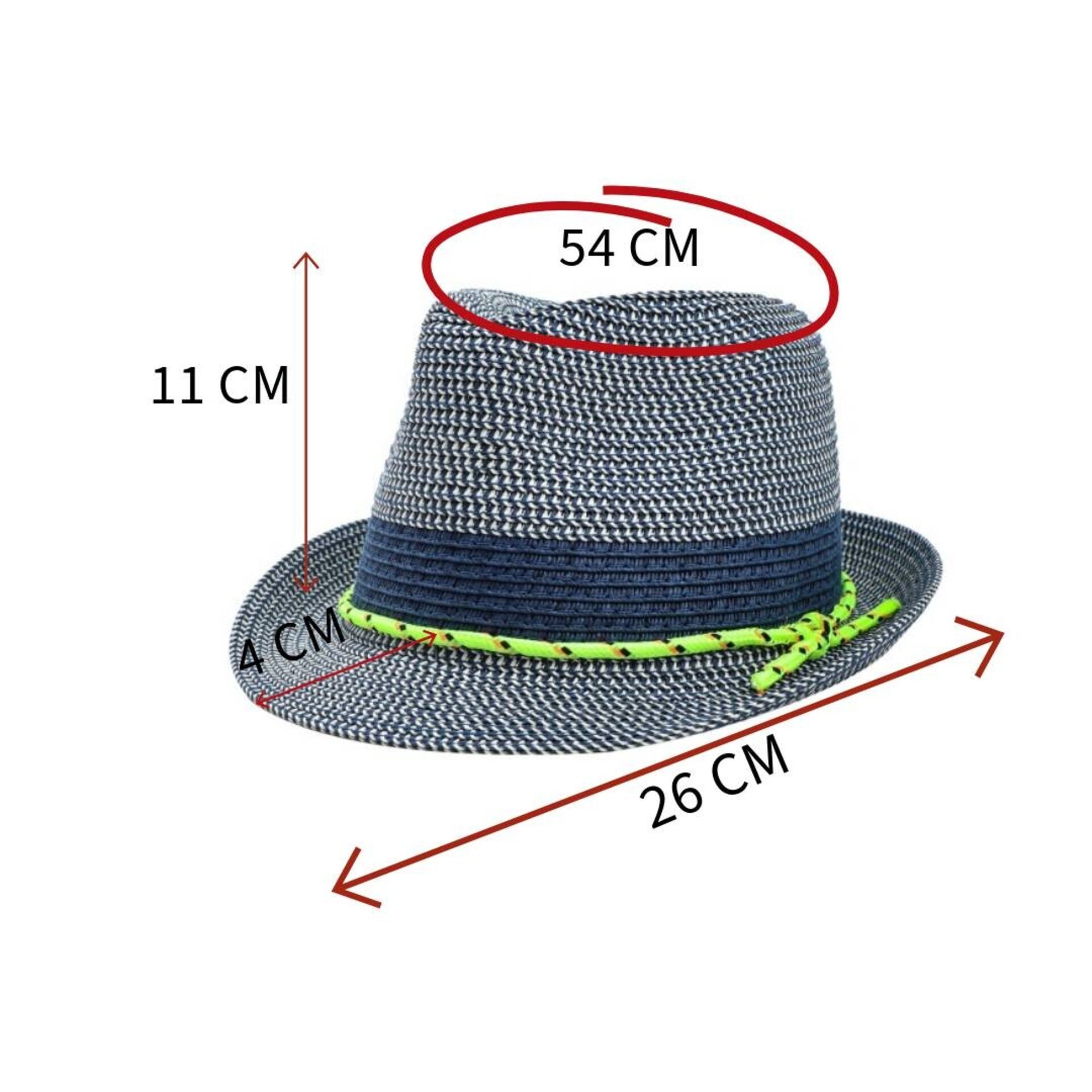 Sombrero de Paja Niño/a Trilby | Playa Verano | Protección Solar | Talla 54CM - 8