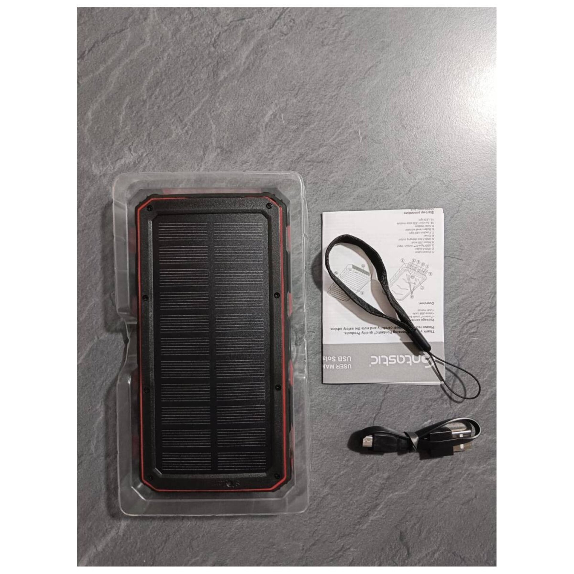 Cargador de Emergencia Solar Portátil USB PowerBank 20.000 mAh XORA - 10