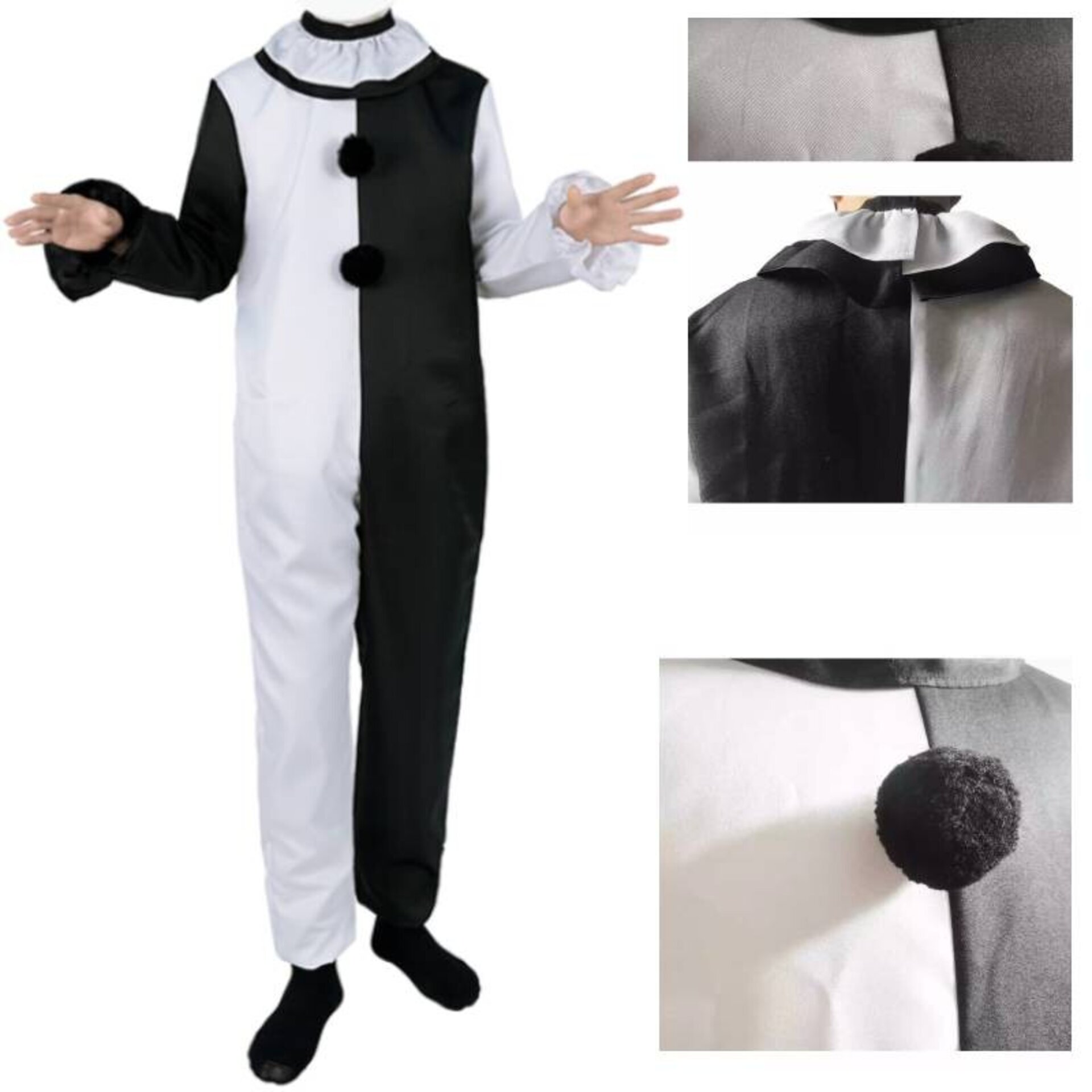 Disfraz Terrifier payaso Asesino Traje Terror Adulto Fiesta Halloween Carnaval - 4