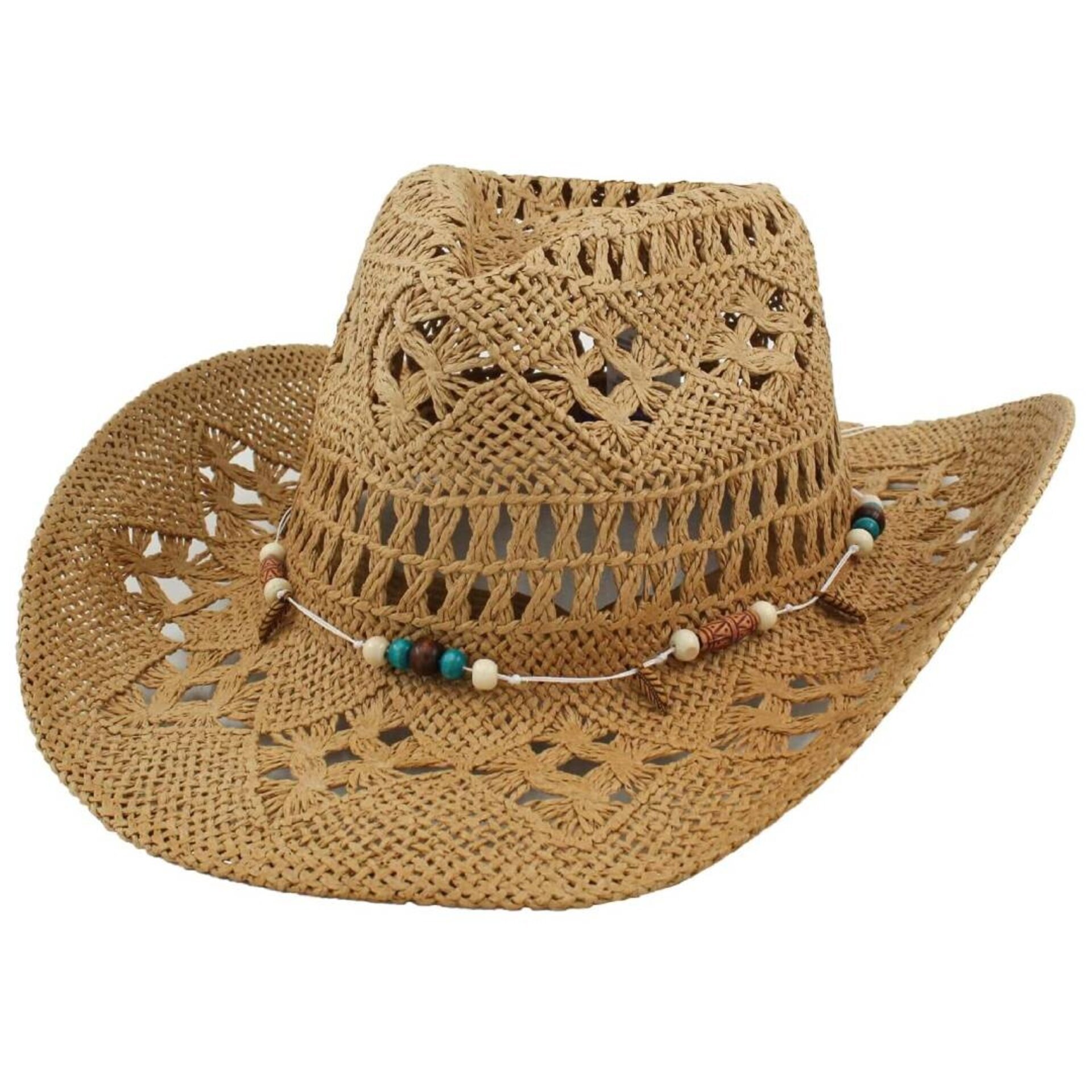 Sombrero Vaquero paja bohemio Baile Country Western Estilo occidental Unisex - 1