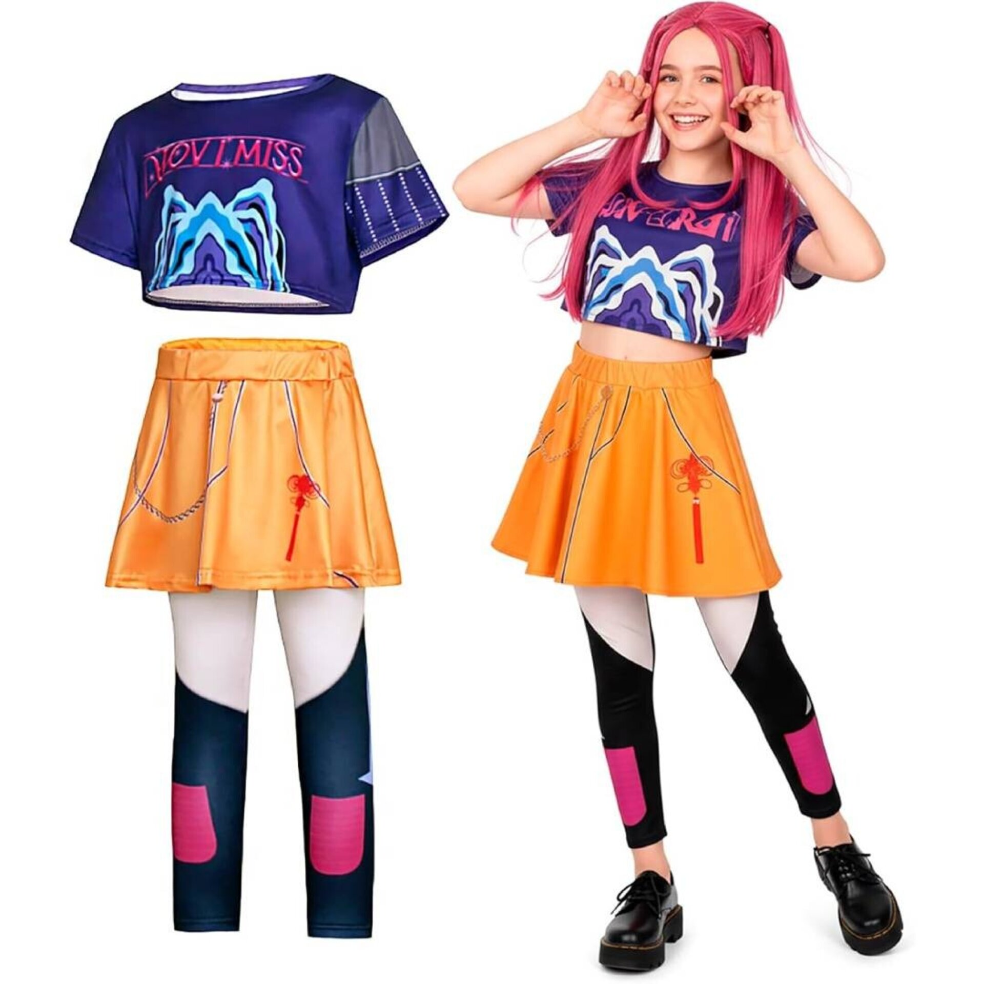 Disfraz Cazadora K-Pop Mira - Demon Hunters -Traje Anime ficticio | 4-13 Años - 3