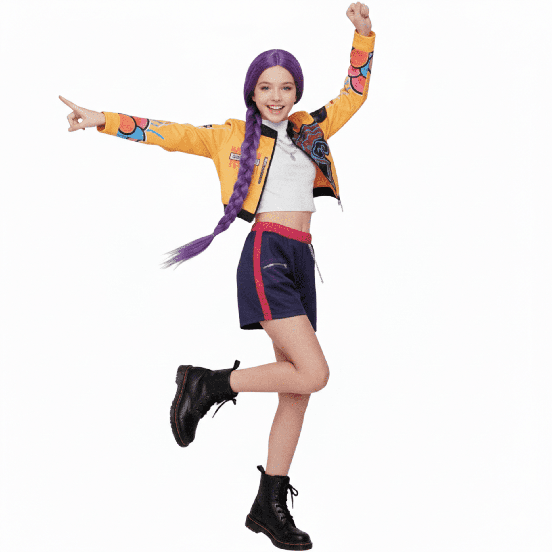 Disfraz de Estrella Pop Niñas: Conjunto Urban Dance Estilo Idol, K-Pop 4-12 Años - 5