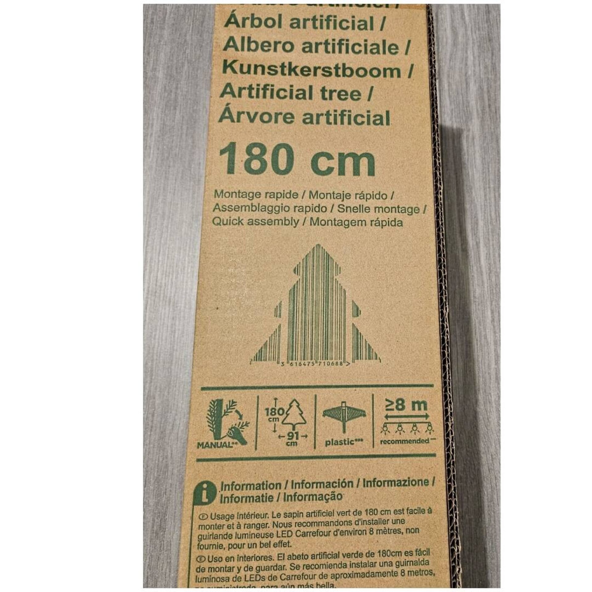 Árbol de Navidad 180CM Verde - Artificial Tree Green - 4