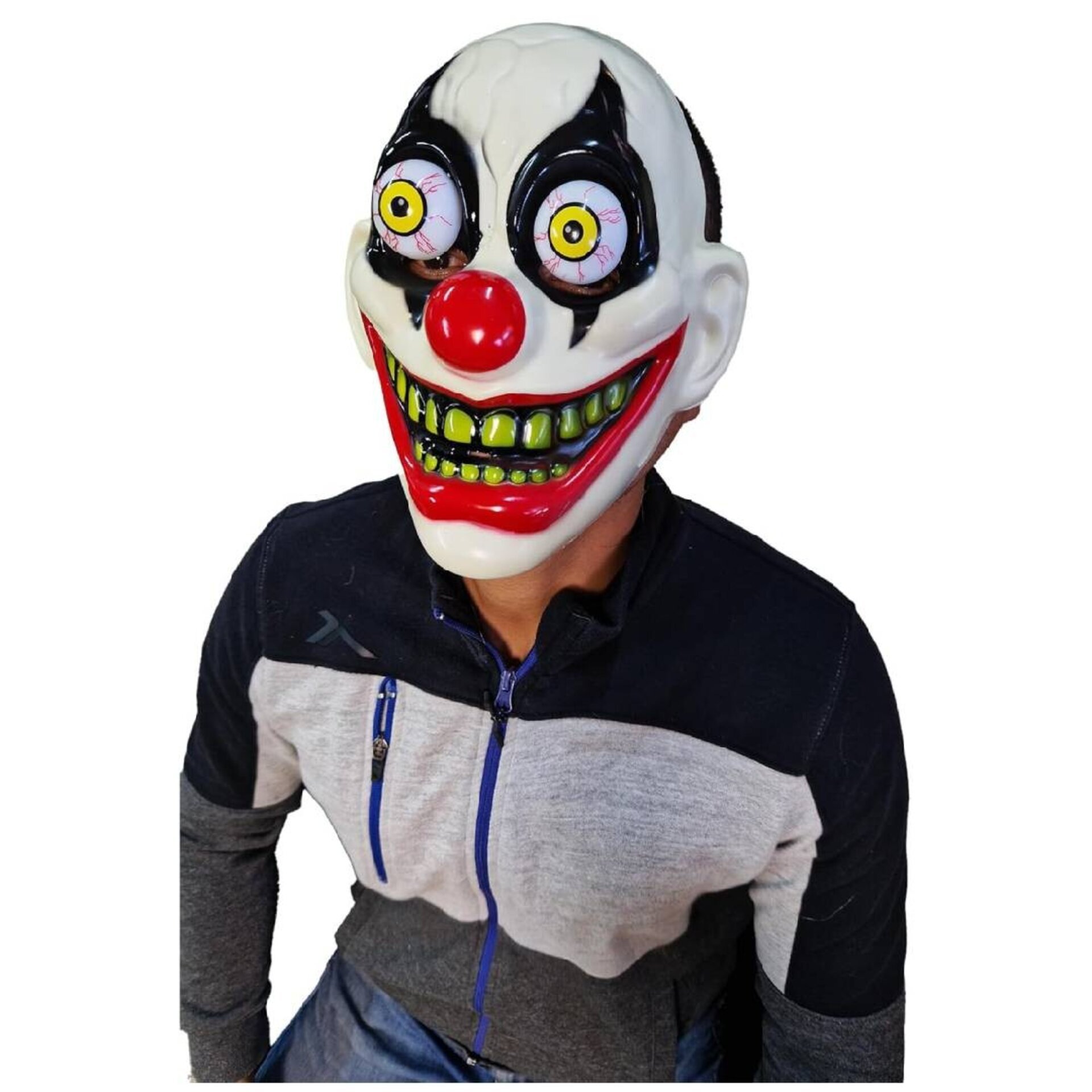 Máscara de Payaso Asesino para Halloween. Máscara de Terror Talla Única Unisex - 2