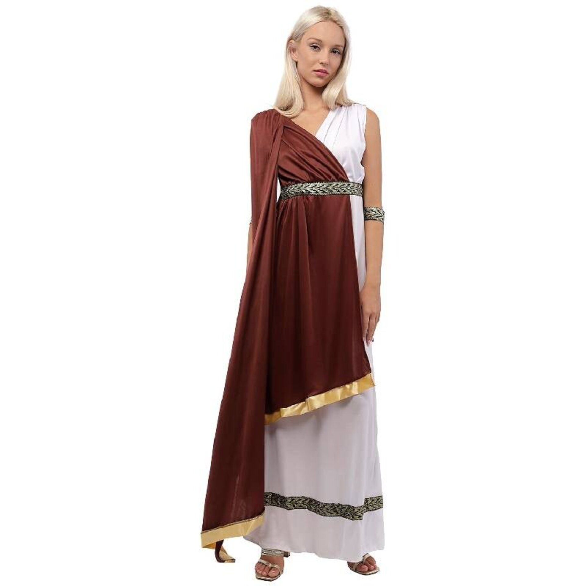 Disfraz Romana Diosa Princesa Griega Vestido Atenea Mujer adulto S-M-L - 1