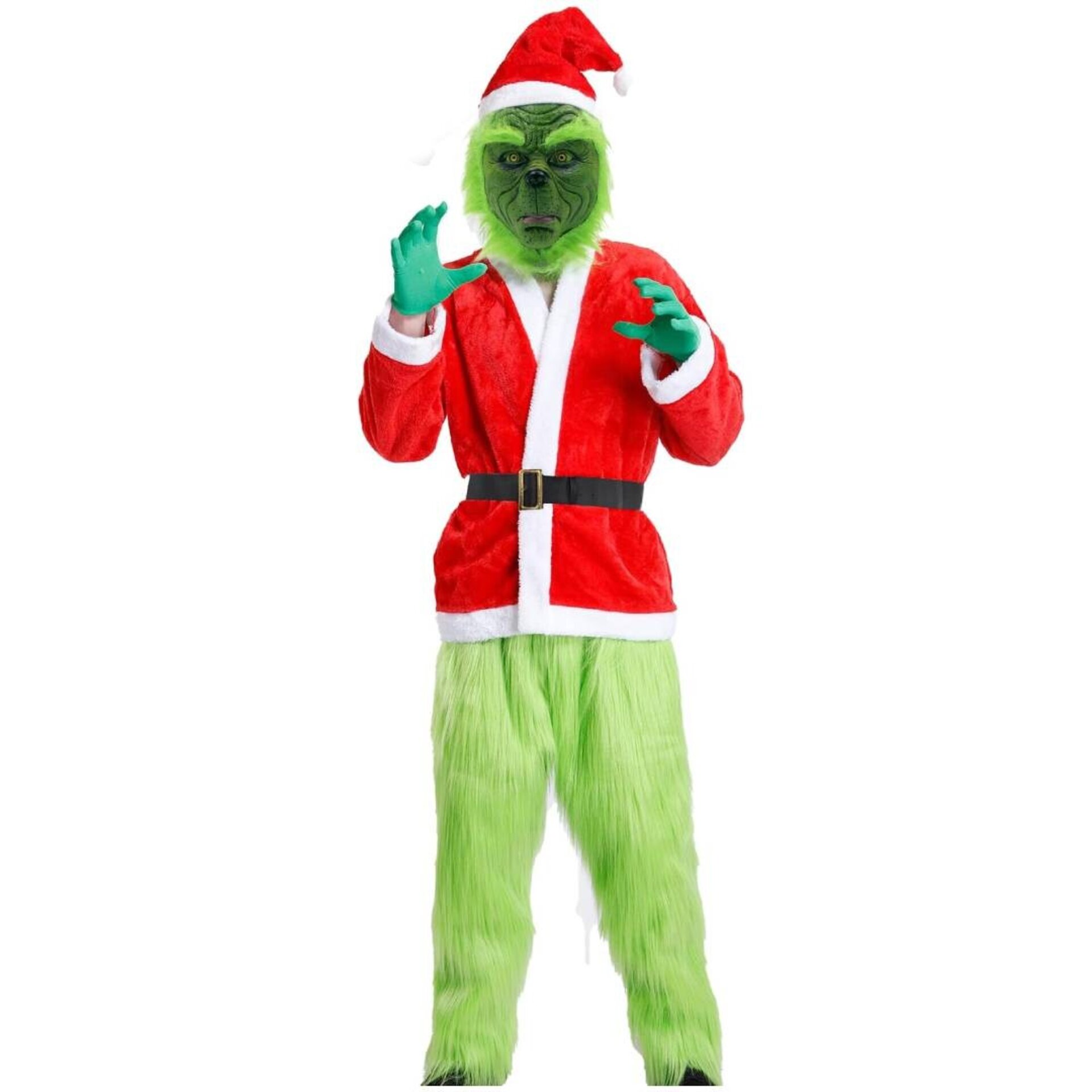 Disfraz El Grinch Monte Crumpit Traje Navidad Hombre Adulto - 9