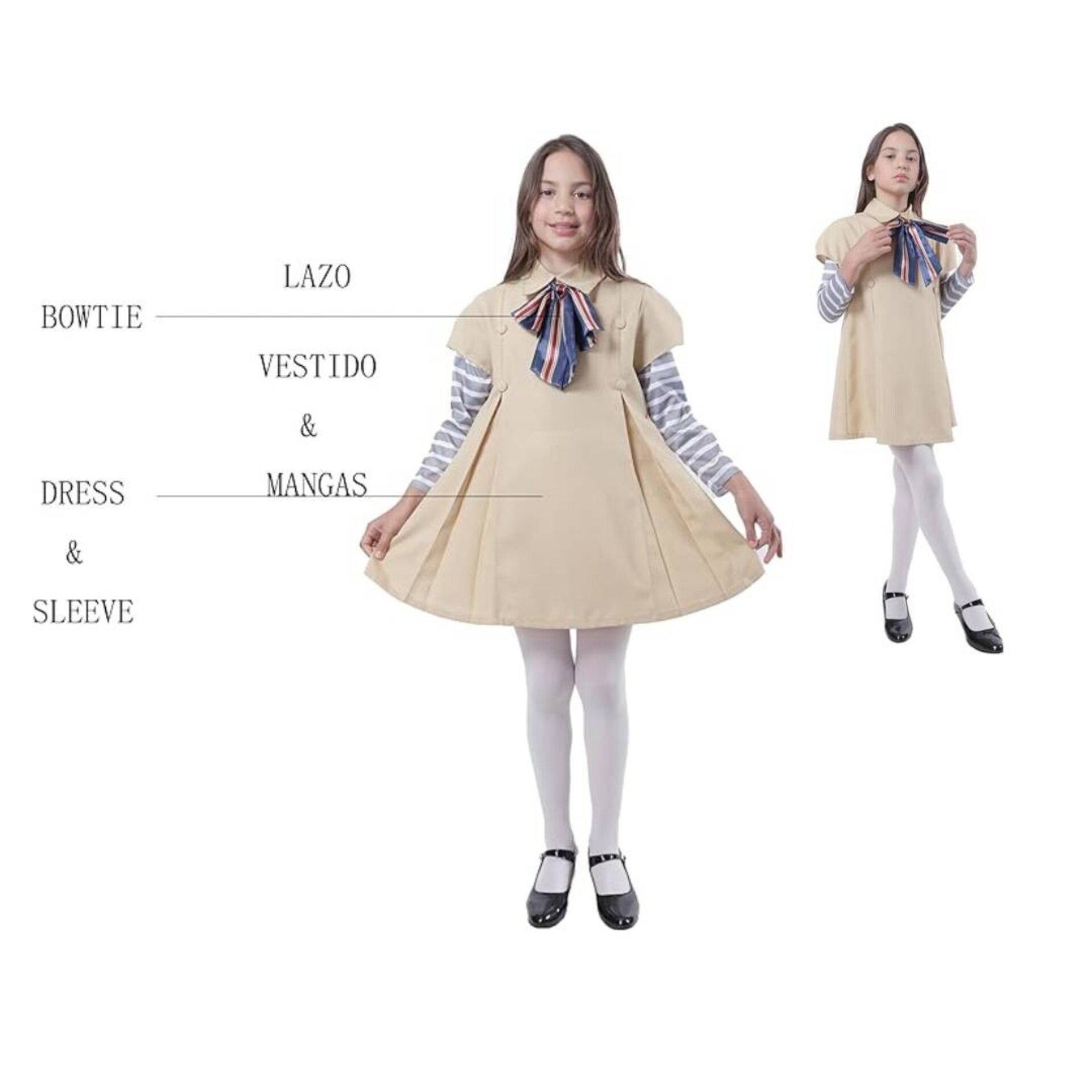 Disfraz M3gan Muñeca del Terror Vestido Megan para Niñas Talla 3-12 años - 4