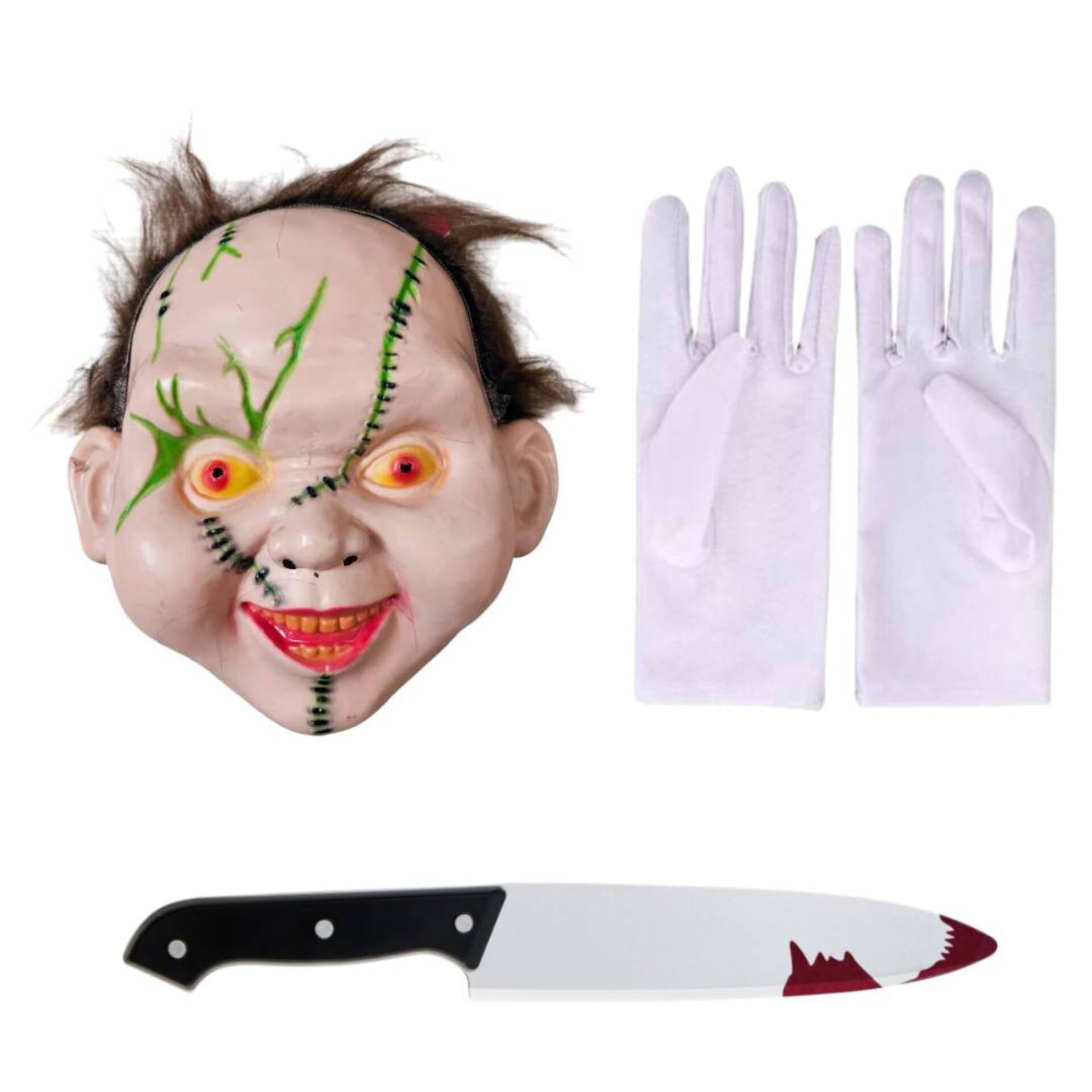 Set Completo de Chucky Muñeco Diabólico | Disfraz de Terror Halloween CarnavaL - 2