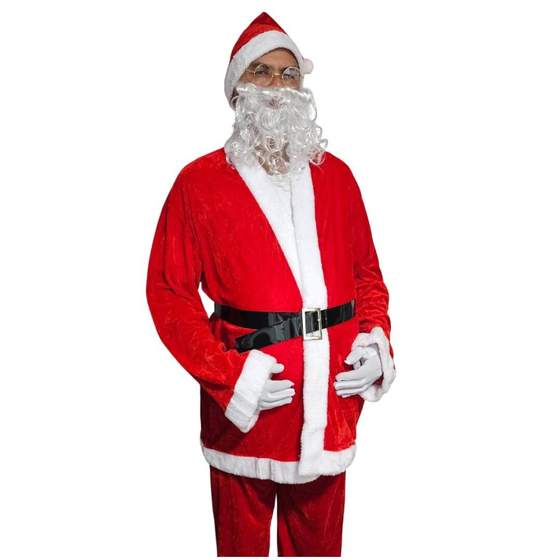 Disfraz de Papá Noel de lujo para hombre Adulto Traje Santa Claus Talla XL-XXL - 2