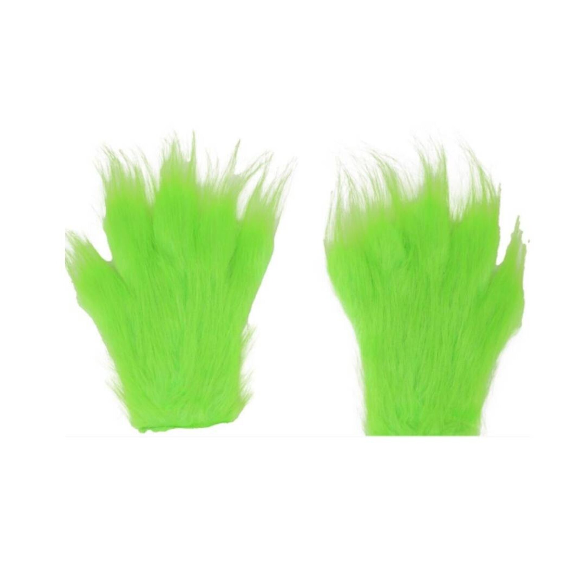 Conjunto de Disfraz del Grinch Mascara Látex, Gorro de Navidad y Guantes - 4