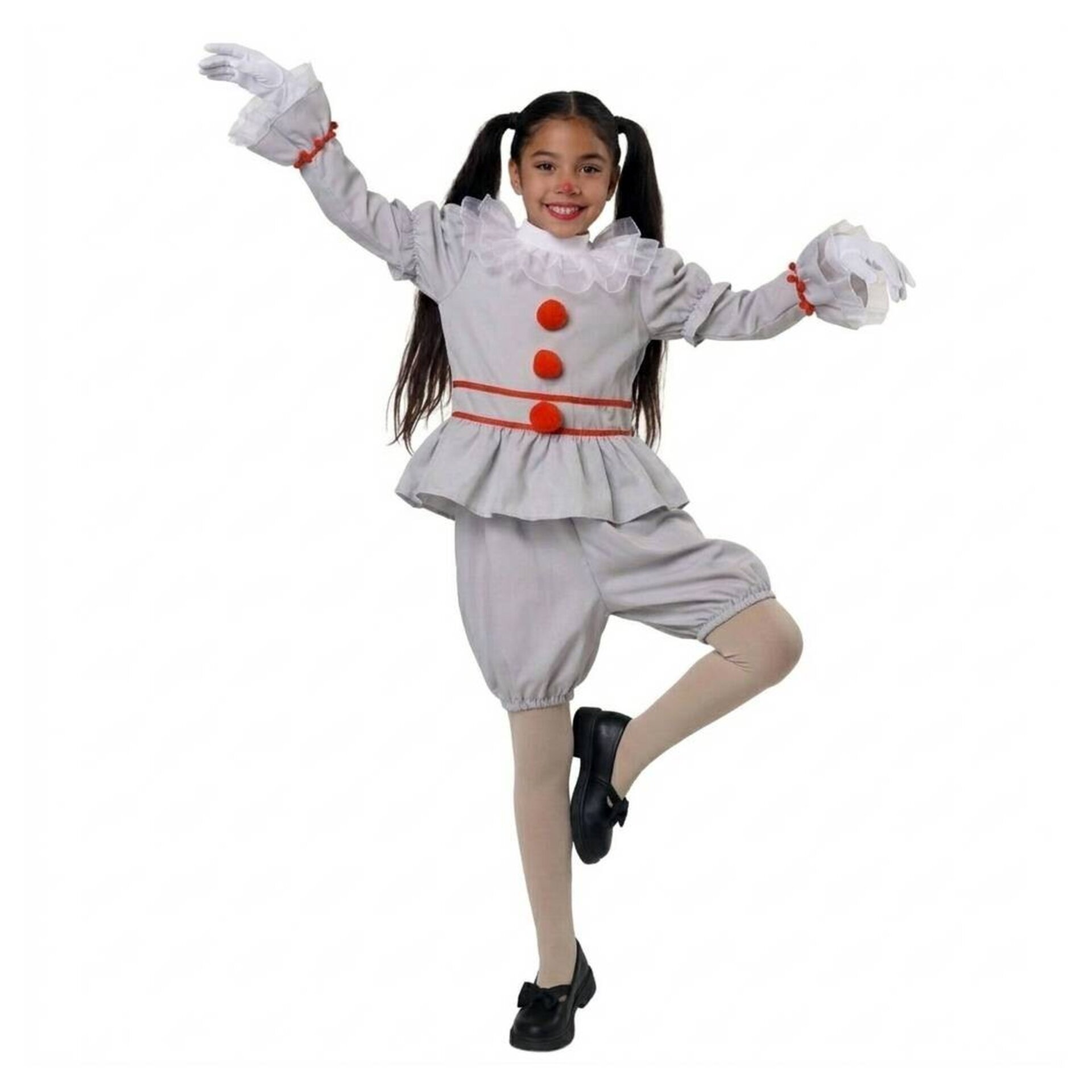 Disfraz de Payasa Terrorífica para Niñas Pennywise Payaso IT Halloween Carnaval - 3