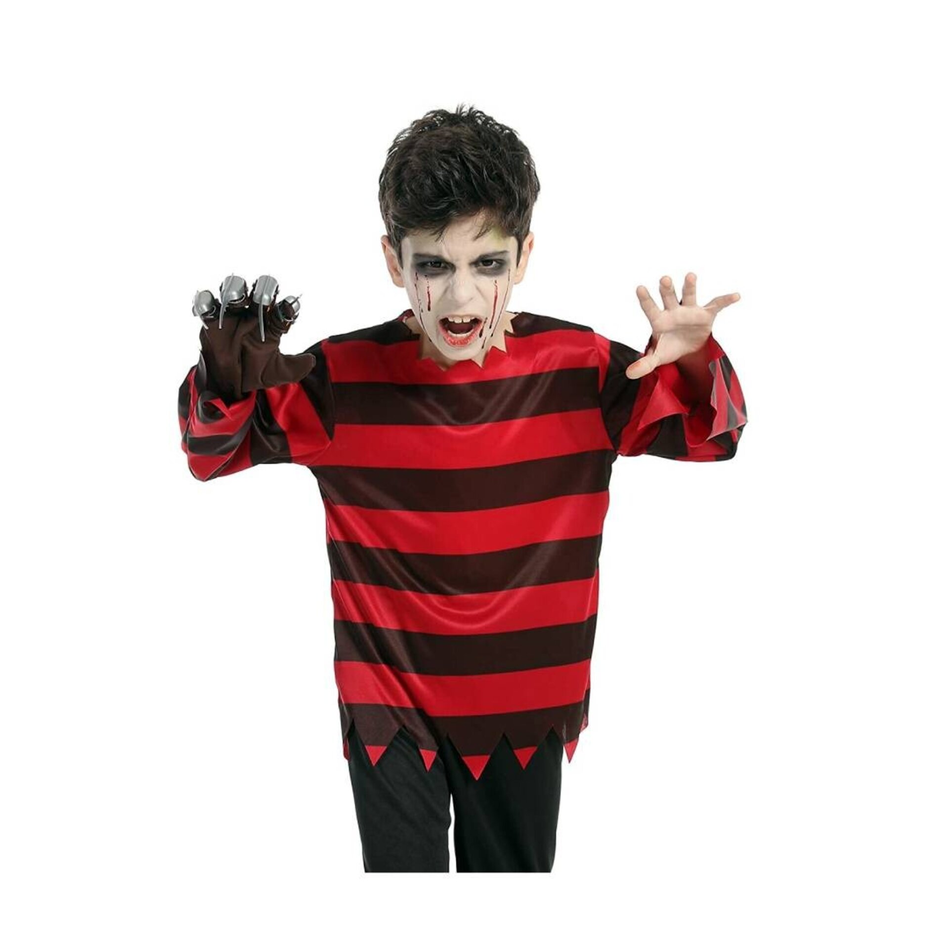 Camiseta Freddy Krueger para Disfraz niños Halloween Carnaval Cosplay - 1