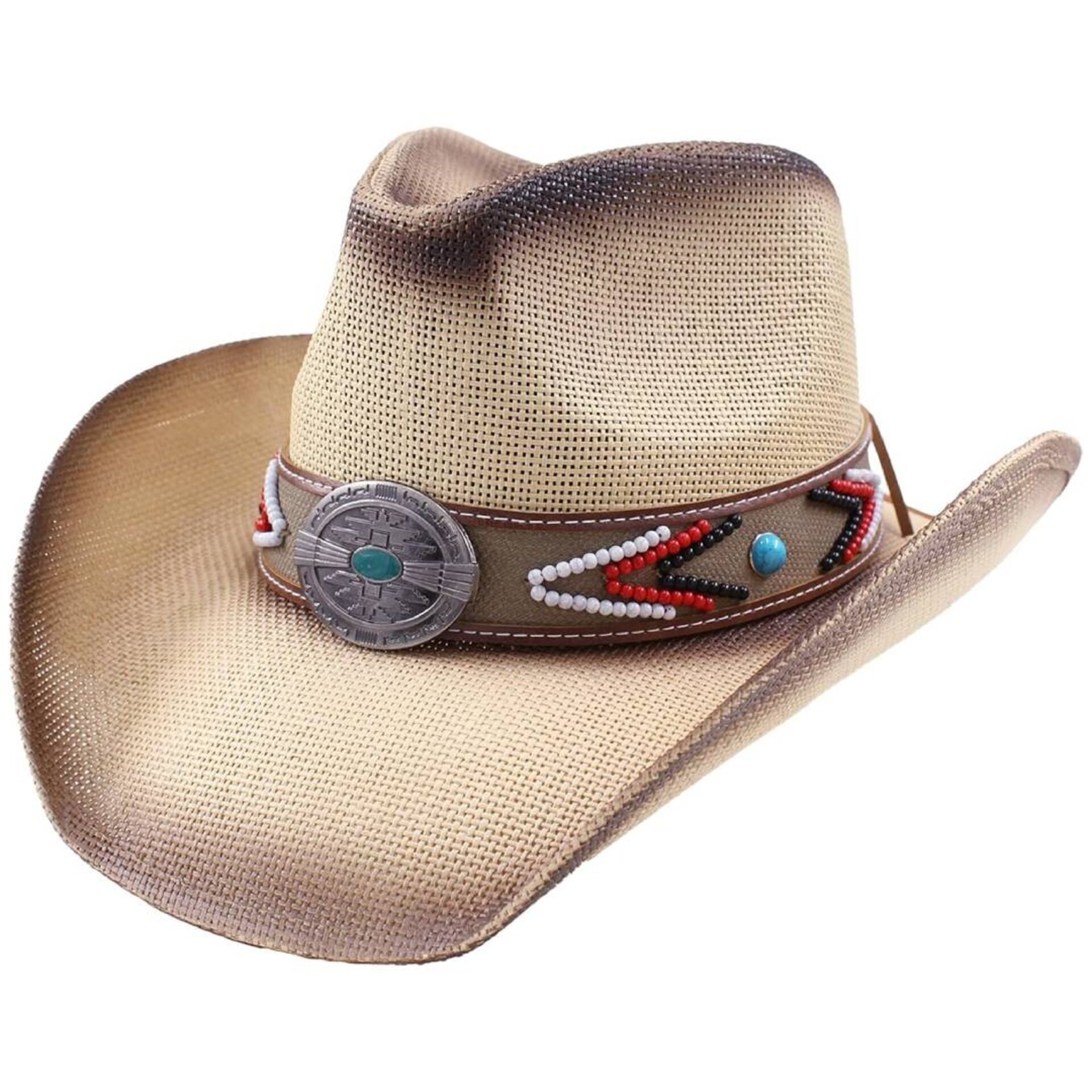 Sombrero Vaquero Paja Resistente Unisex Adulto - Estilo Western Cowboy Beige - 3