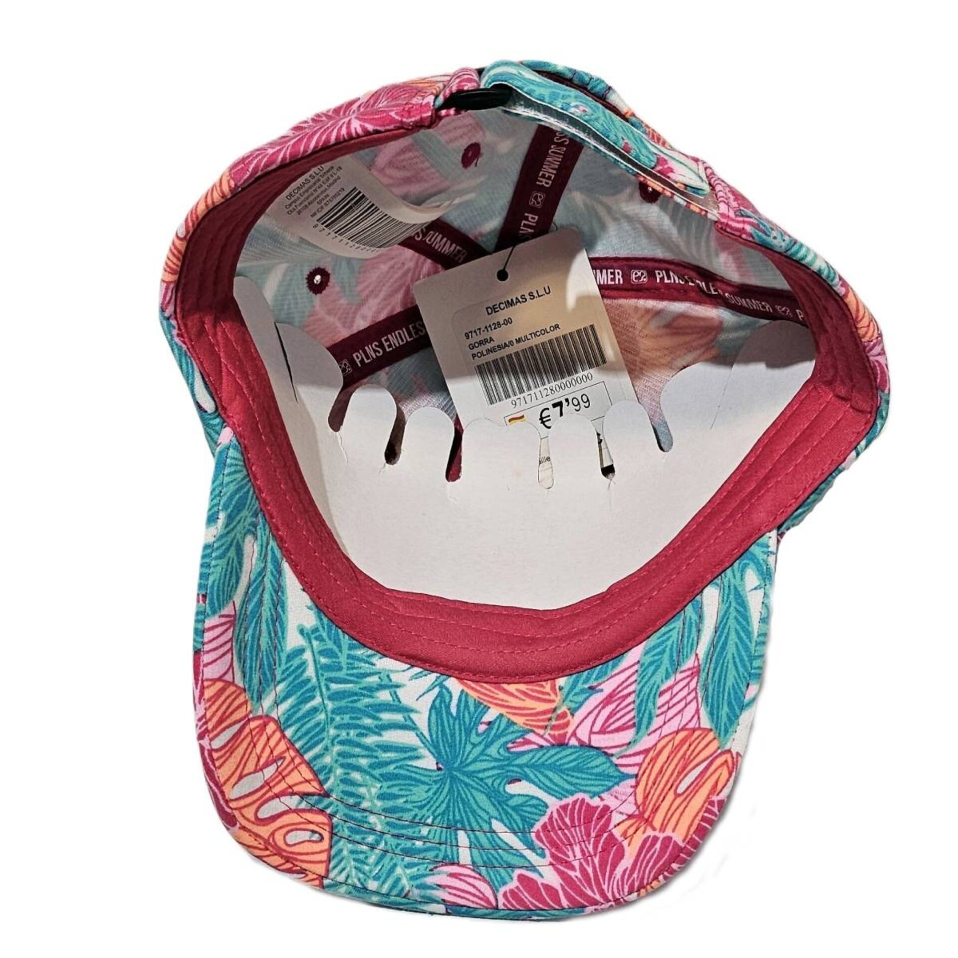 Gorra de béisbol con estampado tropical - 4
