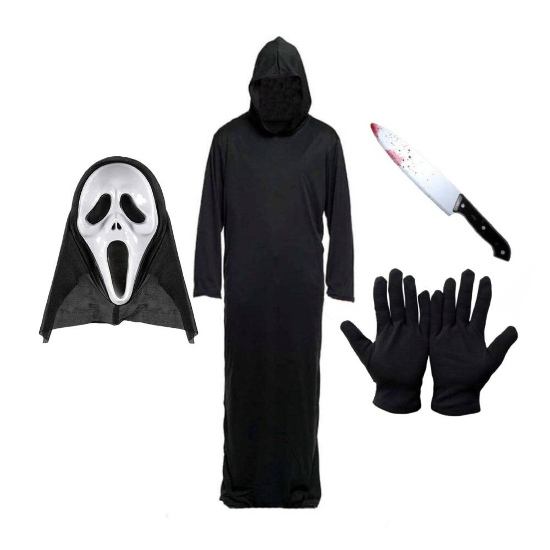 Disfraz de Fantasma del Terror para Niños - Traje Completo | Halloween Carnaval - 6