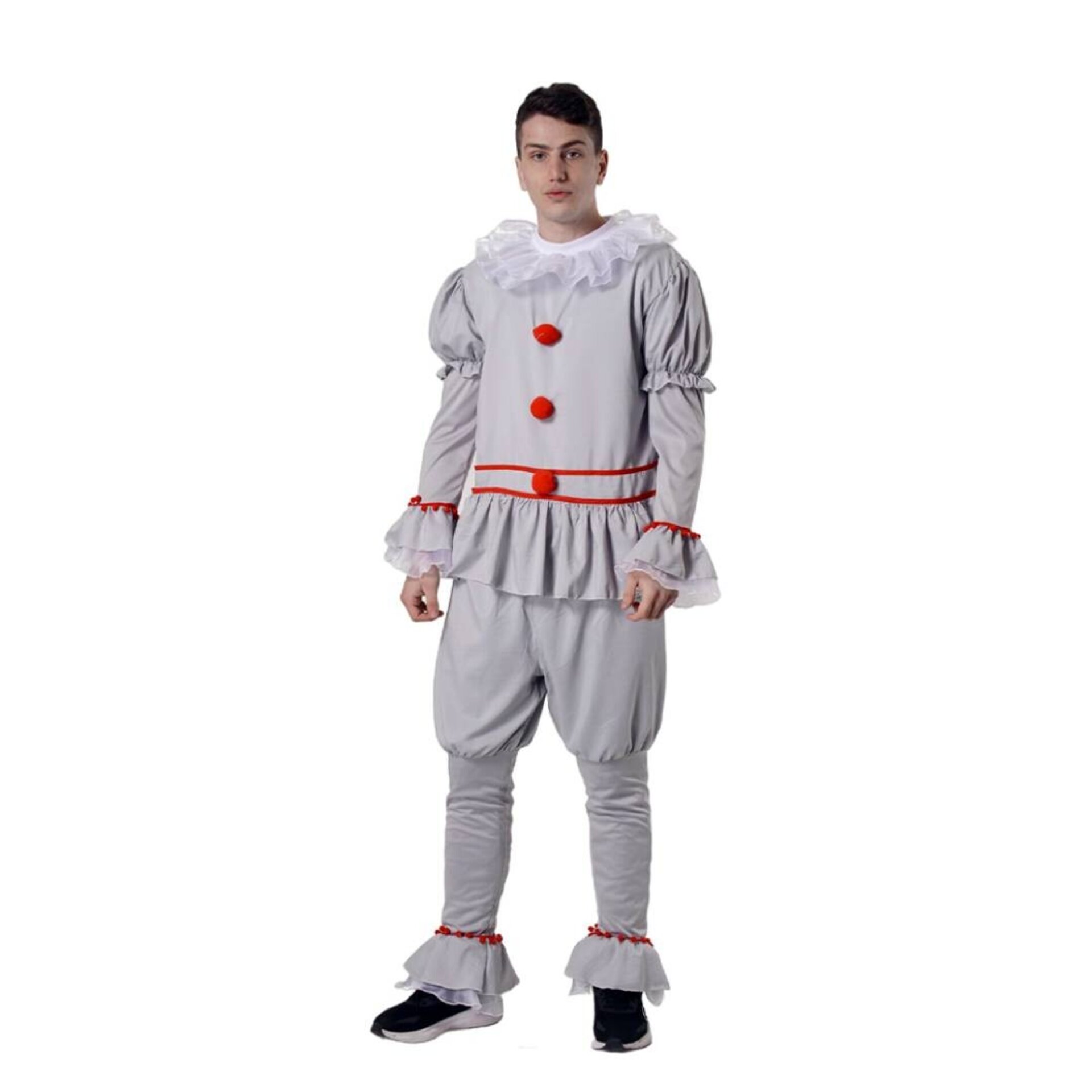 Disfraz Payaso IT Asesino Pennywise Derry Hombre Adulto Máscara Terror - 4