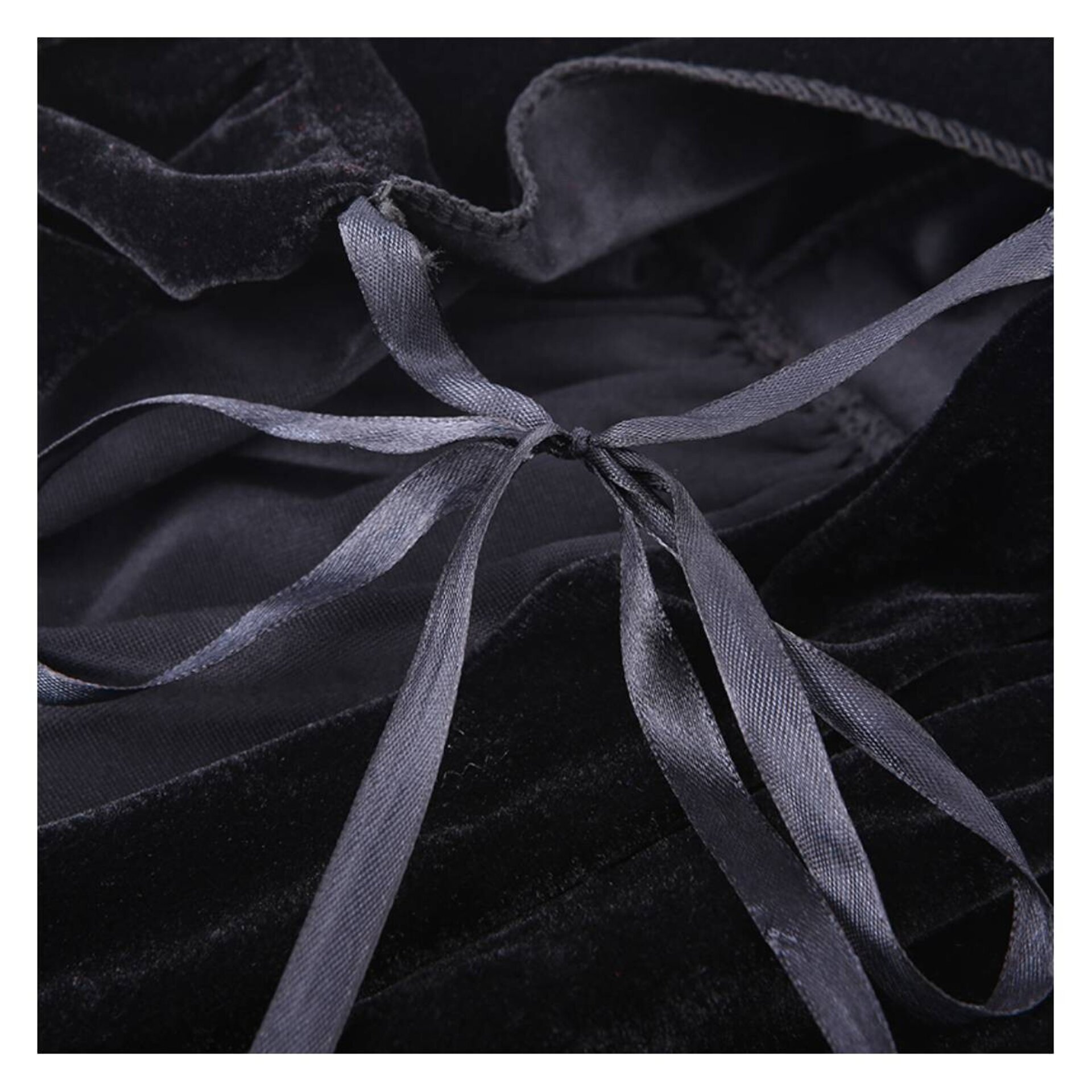 Capas con Capucha en Terciopelo negro Unisex para Disfraz de Niños y Adultos - 5