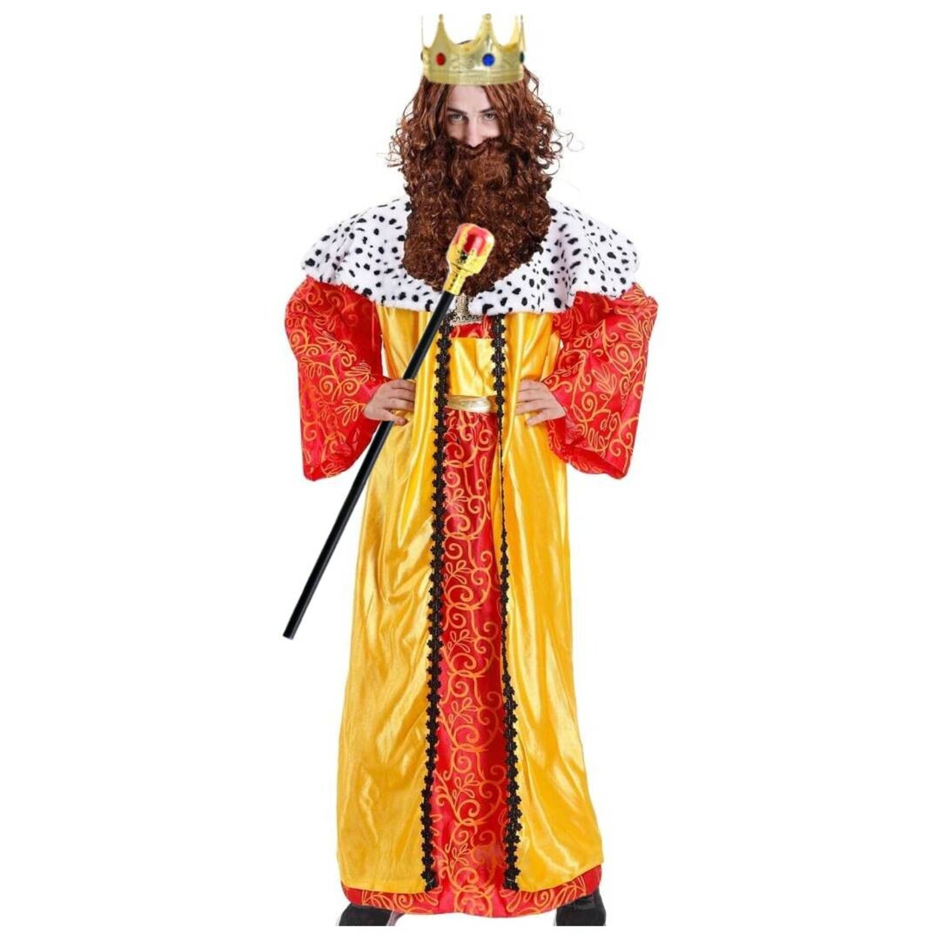 Disfraz Rey Mago Baltasar Lujo para Adulto - Traje Completo de Rey Mago - 10