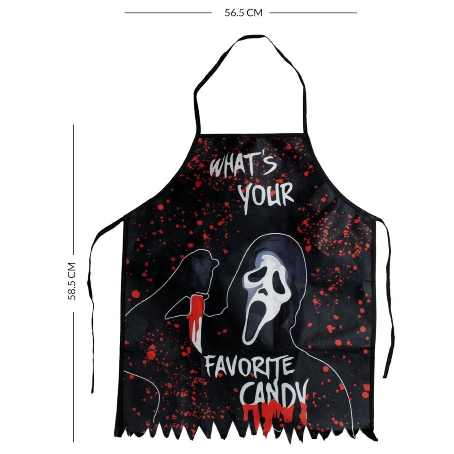 Mascara Scream, Delantal, Cuchillo Sangriento y Guantes - Talla única Adulto - 5