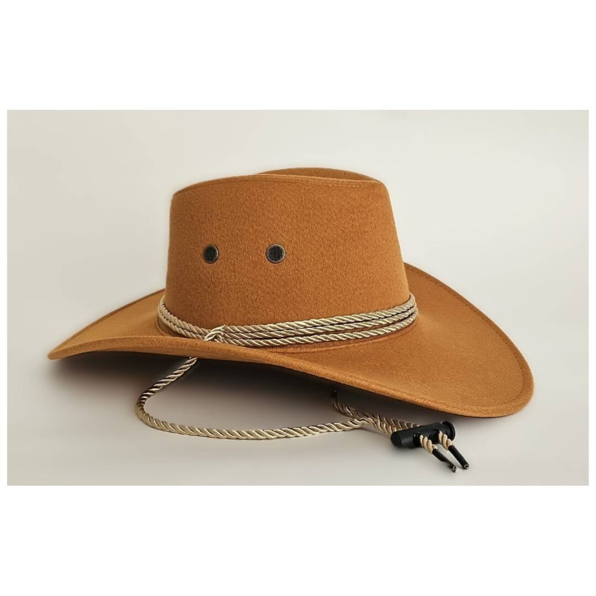 Sombrero Cowboy Vaquero Western Rodeo Unisex Adulto Fieltro Beige Claro - 6