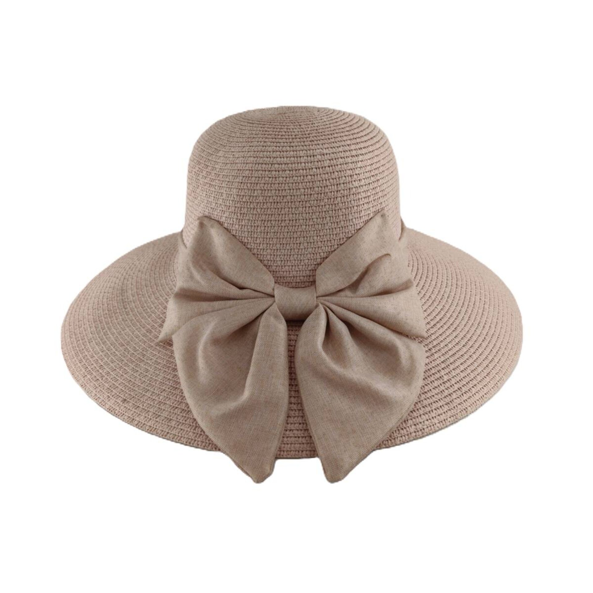 Sombrero de Paja para Mujer de Verano, de ala Ancha, Pamela de Playa Talla única - 1