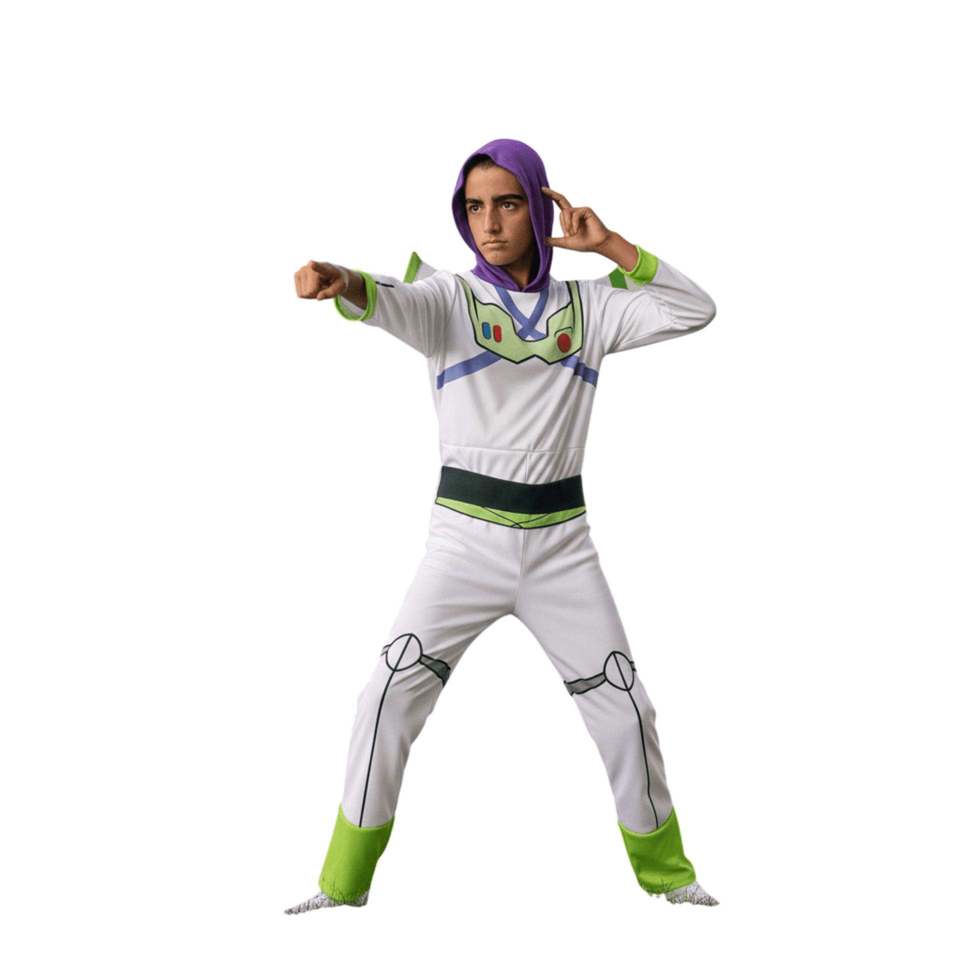 Disfraz de Guardián Galáctico para Niños - Mono Enterizo Con Capucha + Alas - 1