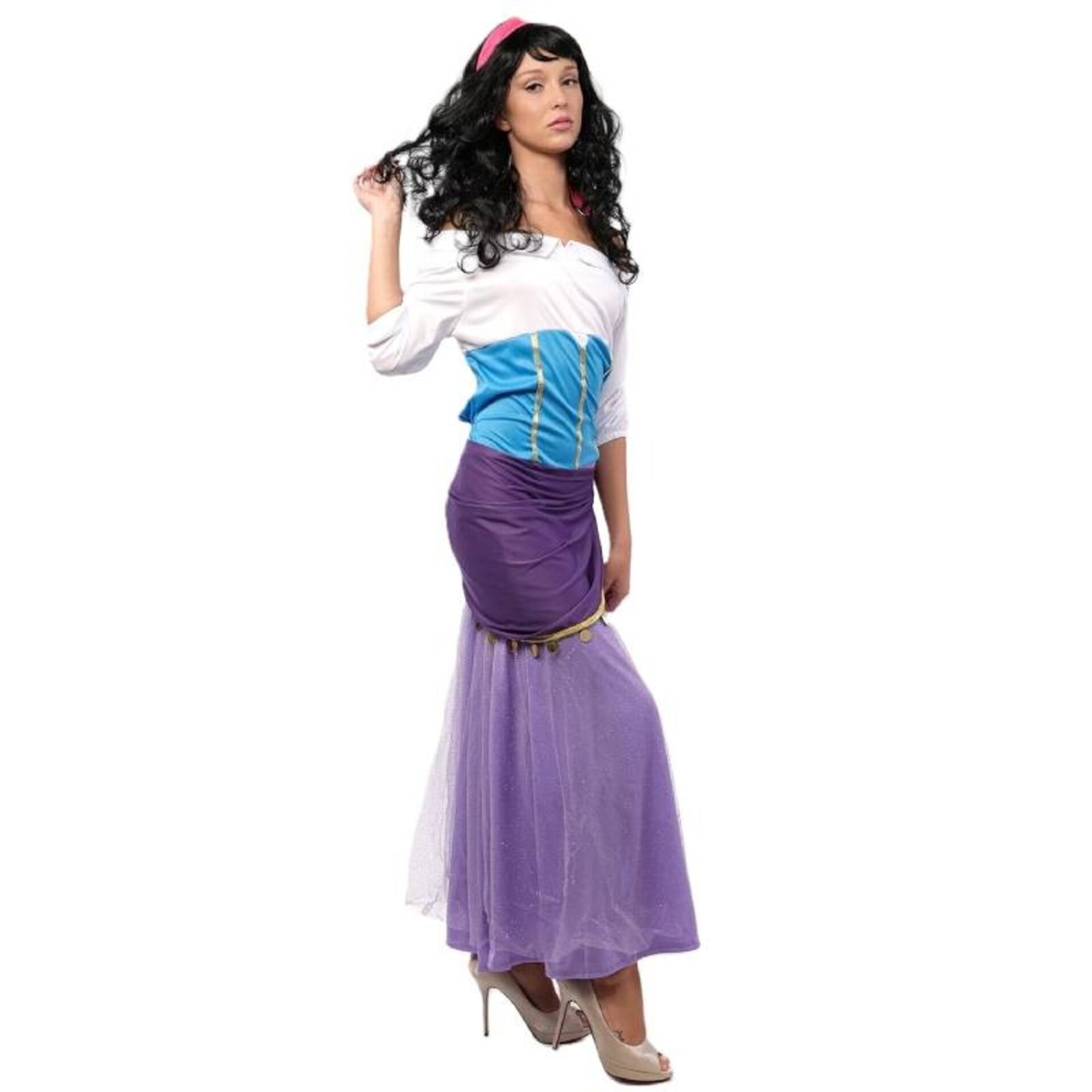 Disfraz Esmeralda Jorobado De Notre Dame princesa para adulto S-M-L - 1