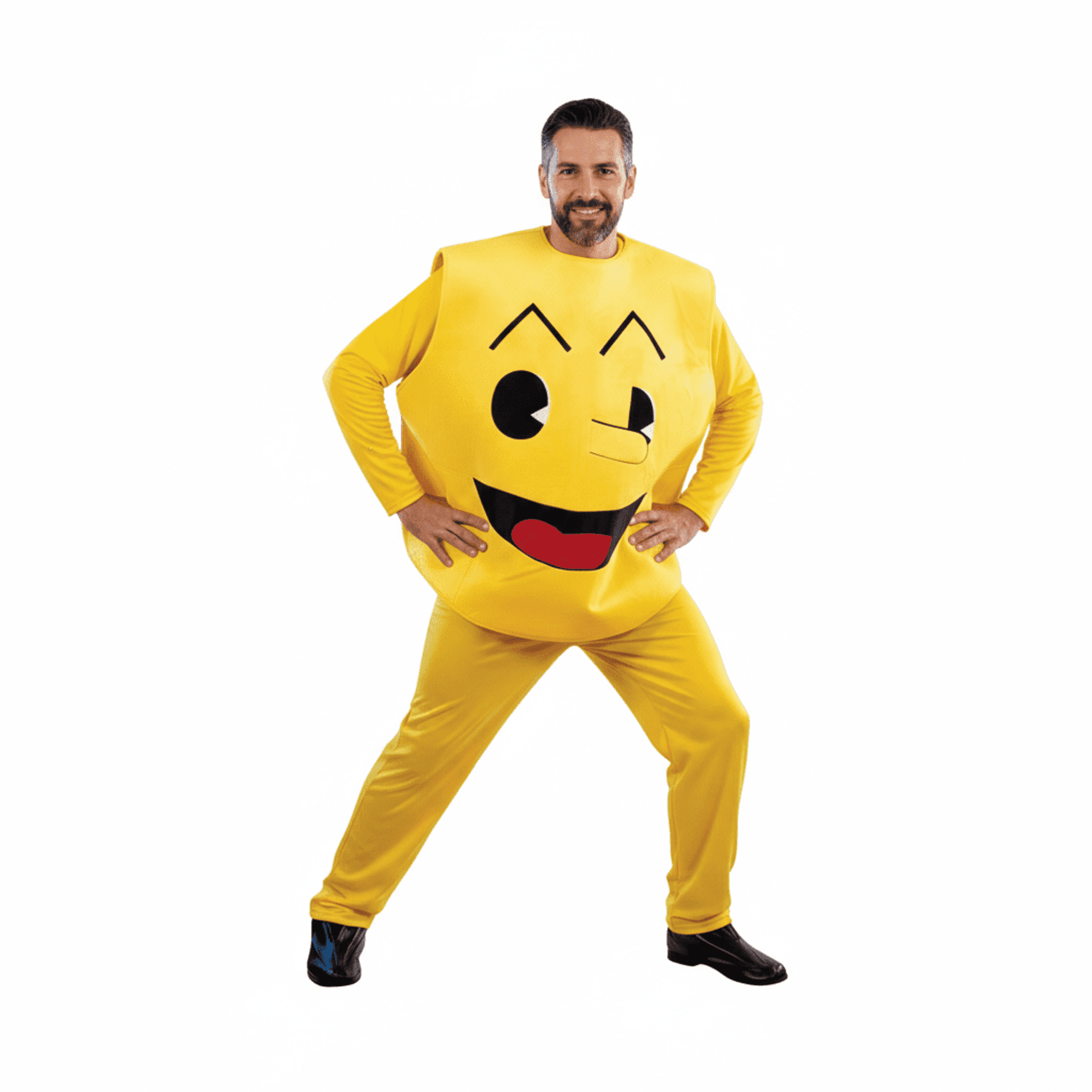 Disfraz de Emoji Amarillo Guiño - Traje Completo para Carnaval | Diversión Total - 1