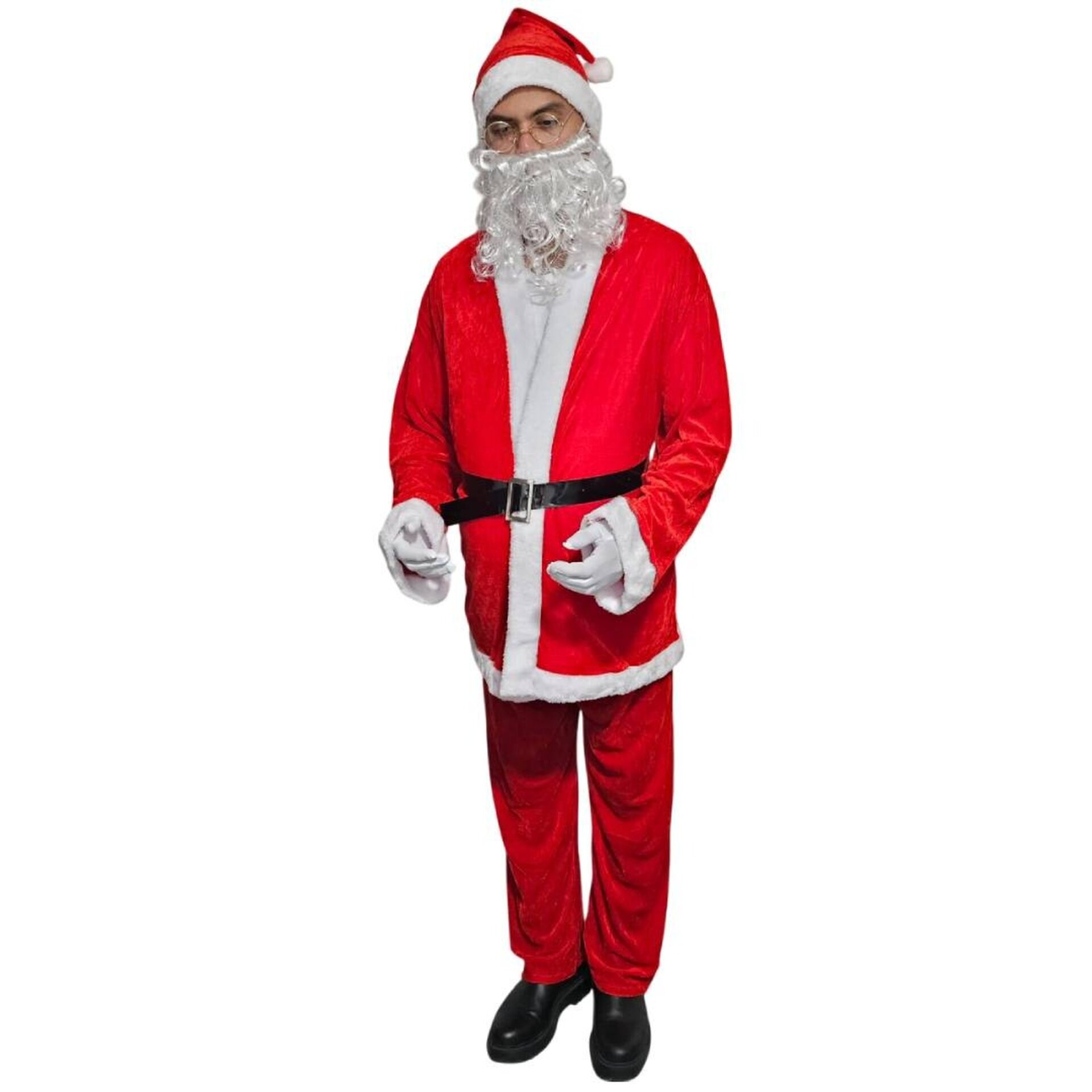 Disfraz de Papá Noel de lujo para hombre Adulto Traje Santa Claus Talla XL-XXL - 9
