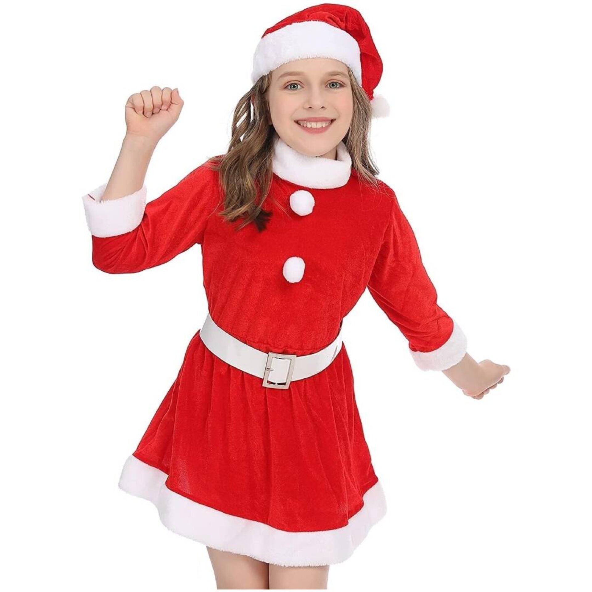 Disfraz Mama Noel - Vestido Rojo Navidad - Baile Regalos - 6