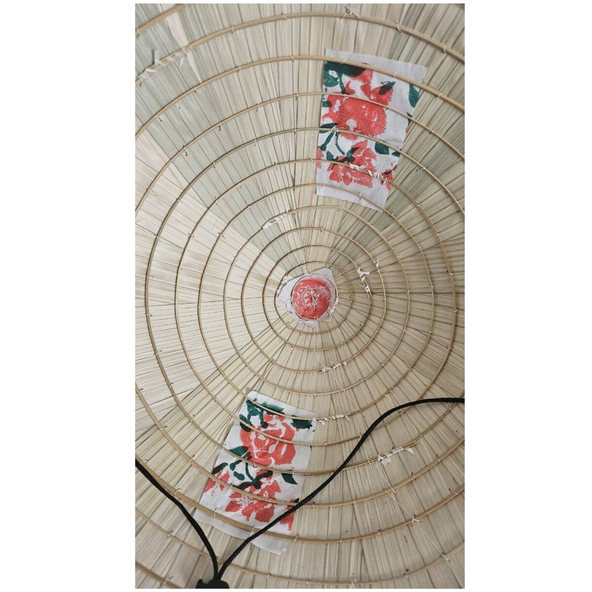 Sombrero de paja natural Chino hecho a mano Bambú Protección Solar Adulto - 6