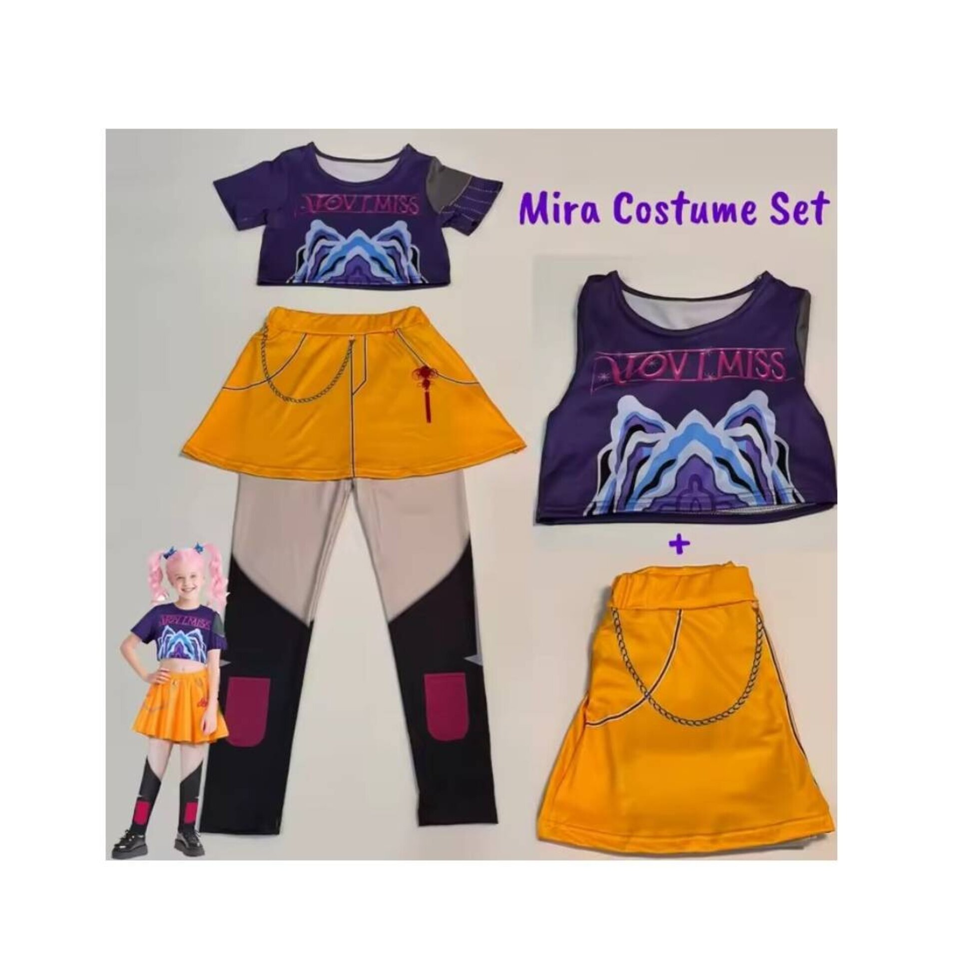 Disfraz Cazadora K-Pop Mira - Demon Hunters -Traje Anime ficticio | 4-13 Años - 7