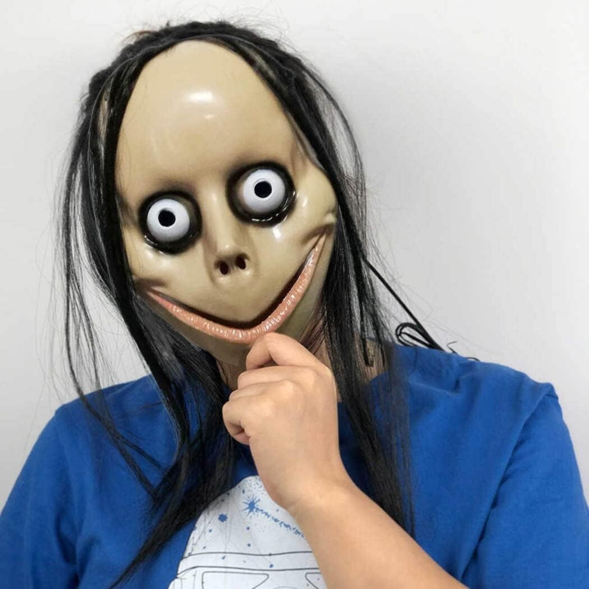 Máscara de Momo con pelo para Hombre y/o Mujer Talla única Ajustable - 3