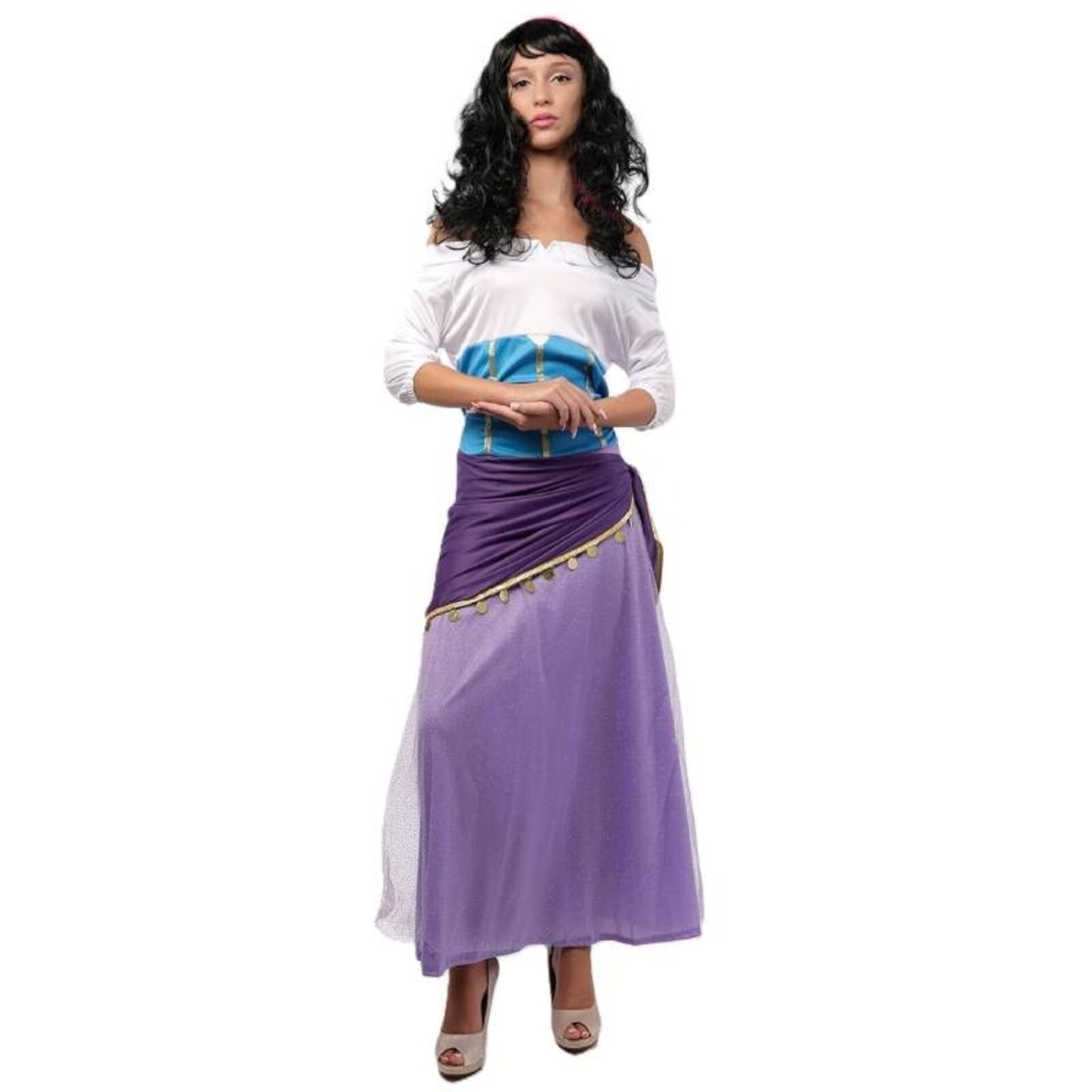 Disfraz Esmeralda Jorobado De Notre Dame princesa para adulto S-M-L - 3
