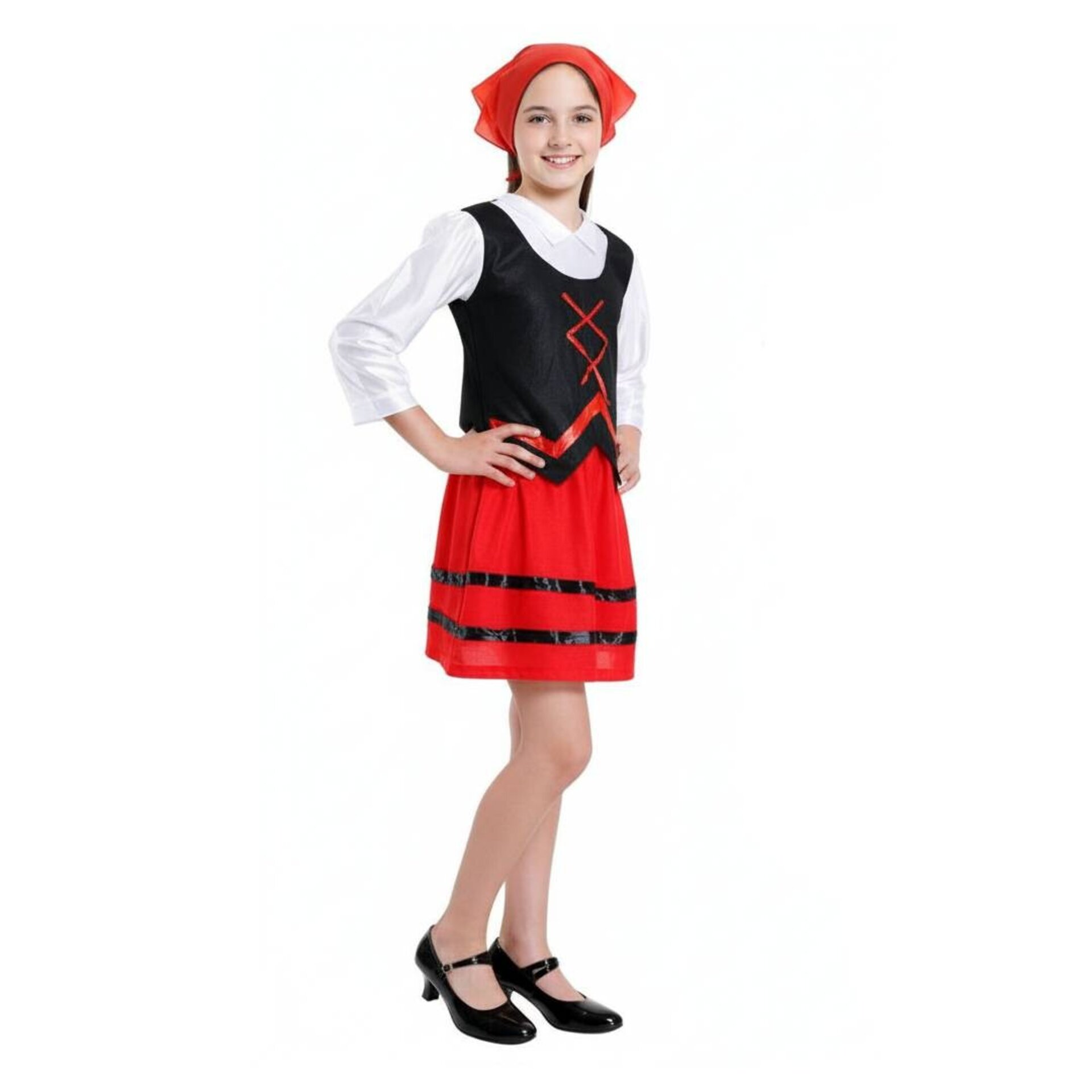 Disfraz Pastora Niña - Vestido Pastorcita Fiesta Navidad Carnaval 1 a 12 años - 1