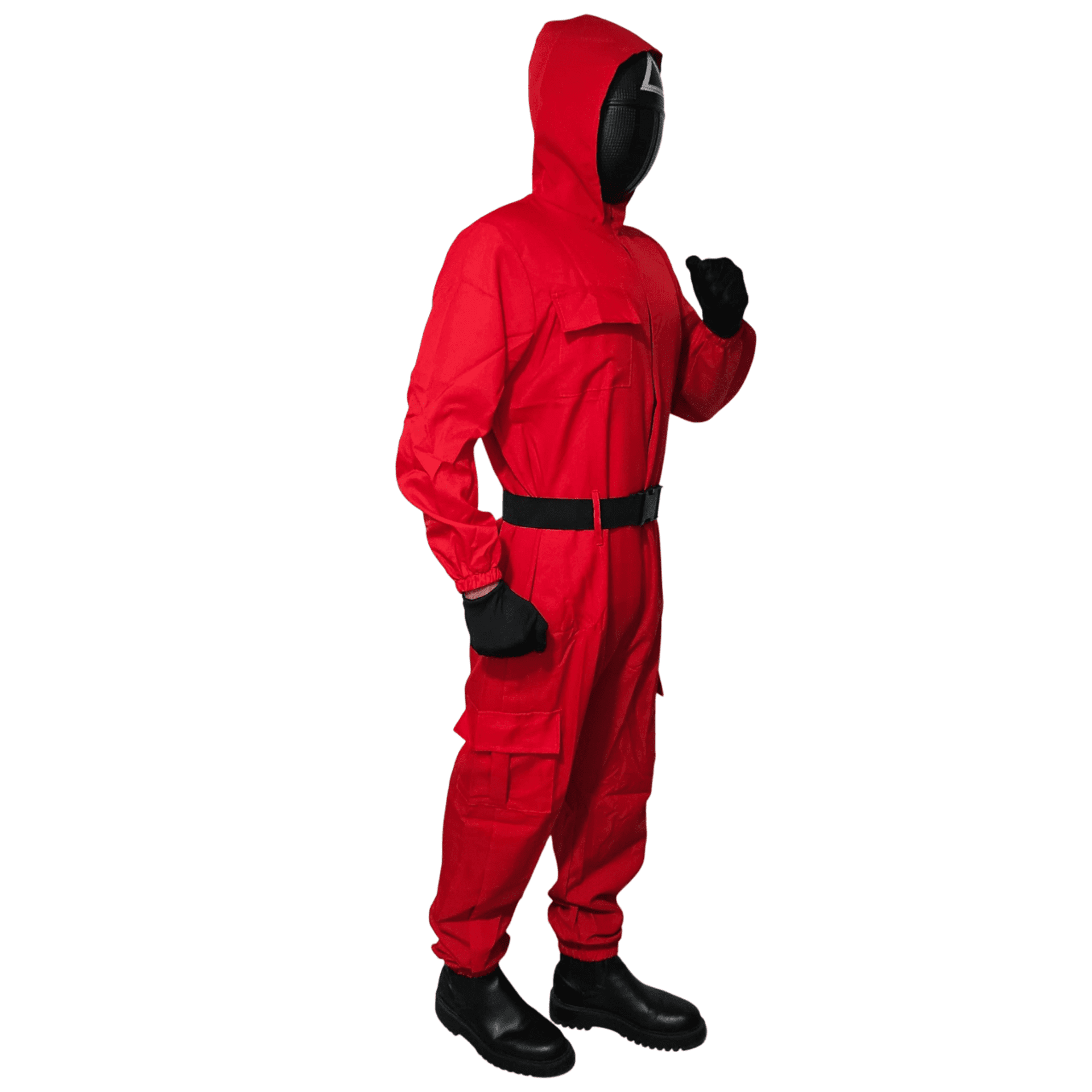 Disfraz Juego calamar Soldado Guardia Enmascarado Triangulo Squid Game Adulto - 5