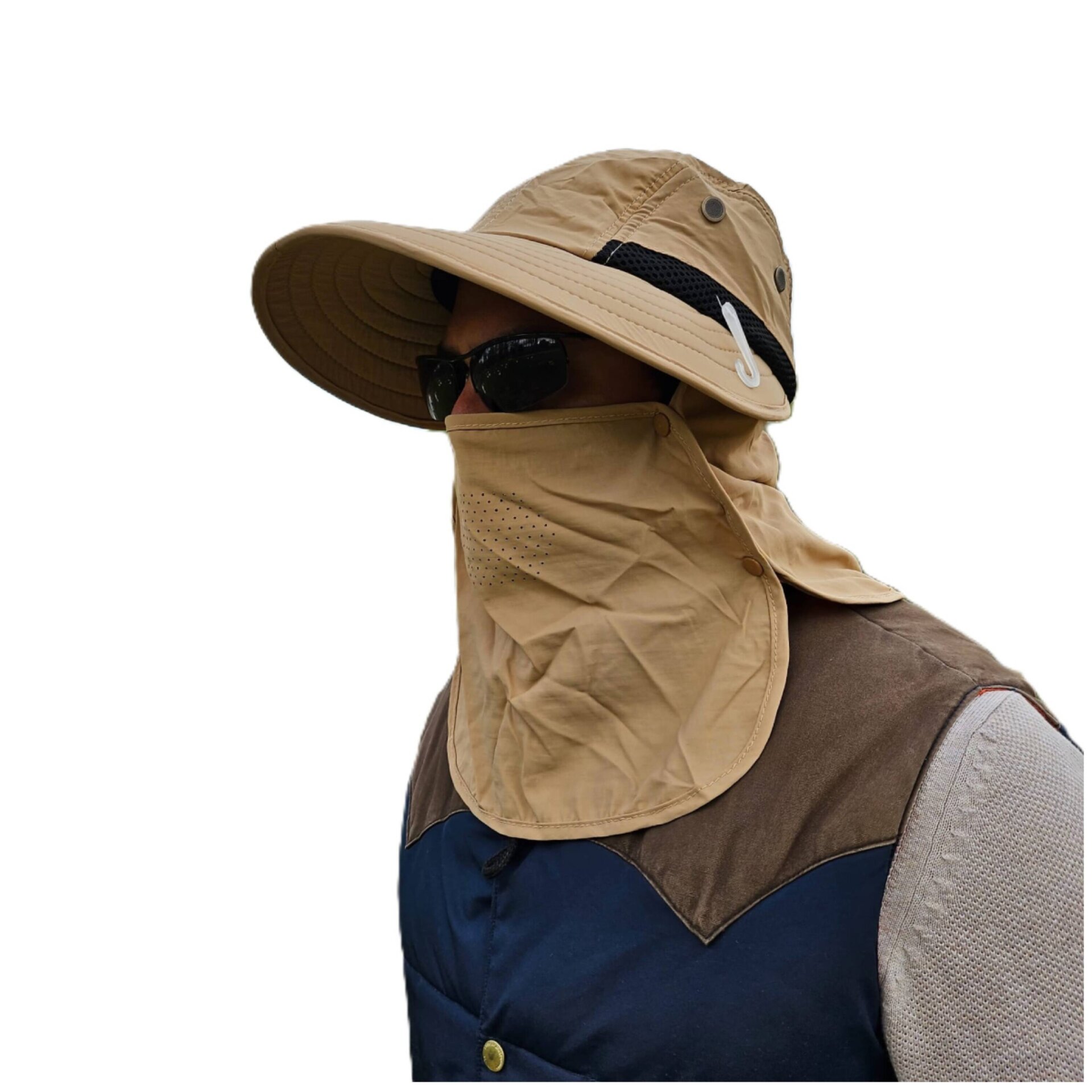 Sombrero de Pescador Desmontable Unisex para Camping Senderismo Montaña Safari - 19
