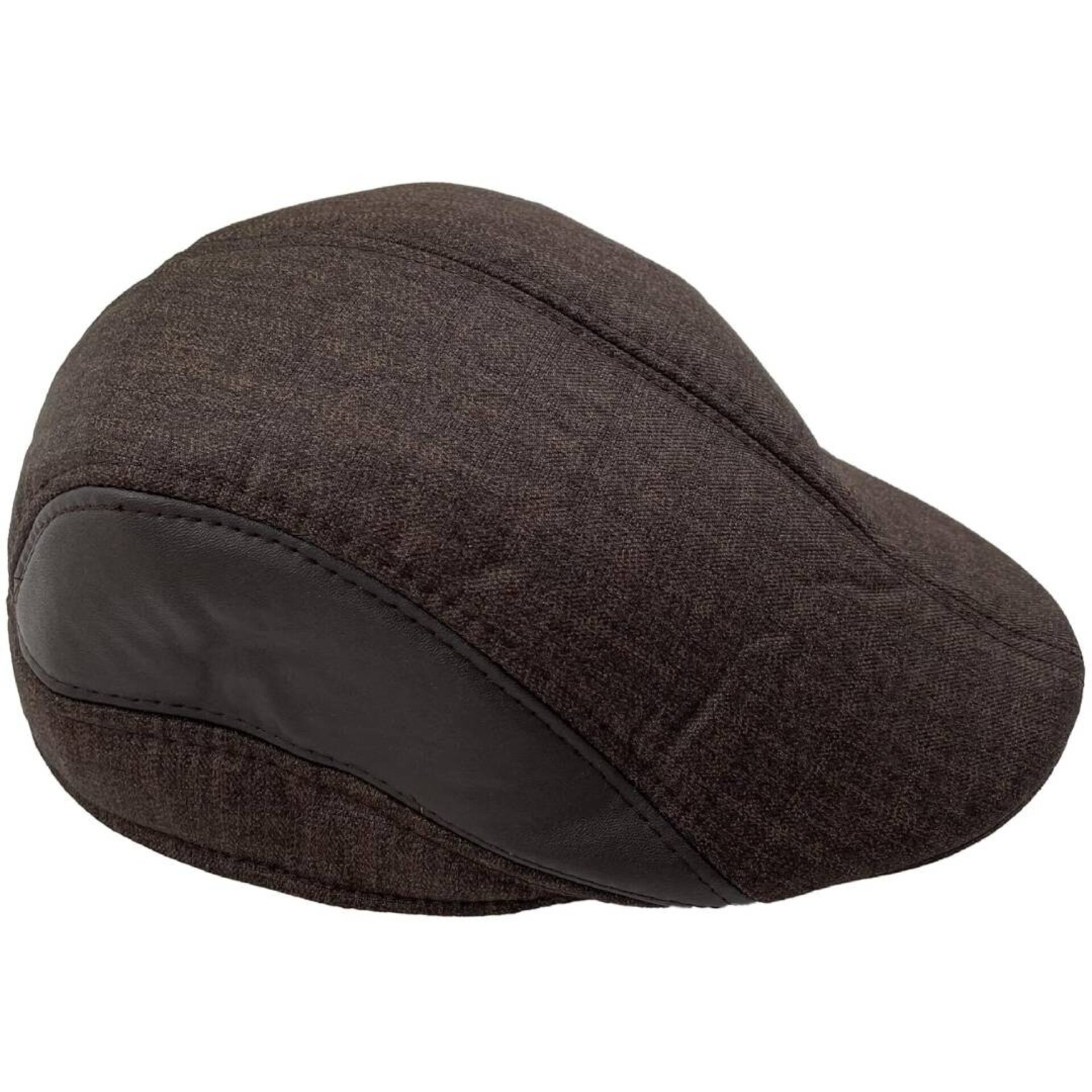 Boina Inglesa Hombre | Piel Sintética | Flat Cap Newsboy | Talla Única Adulto - 5