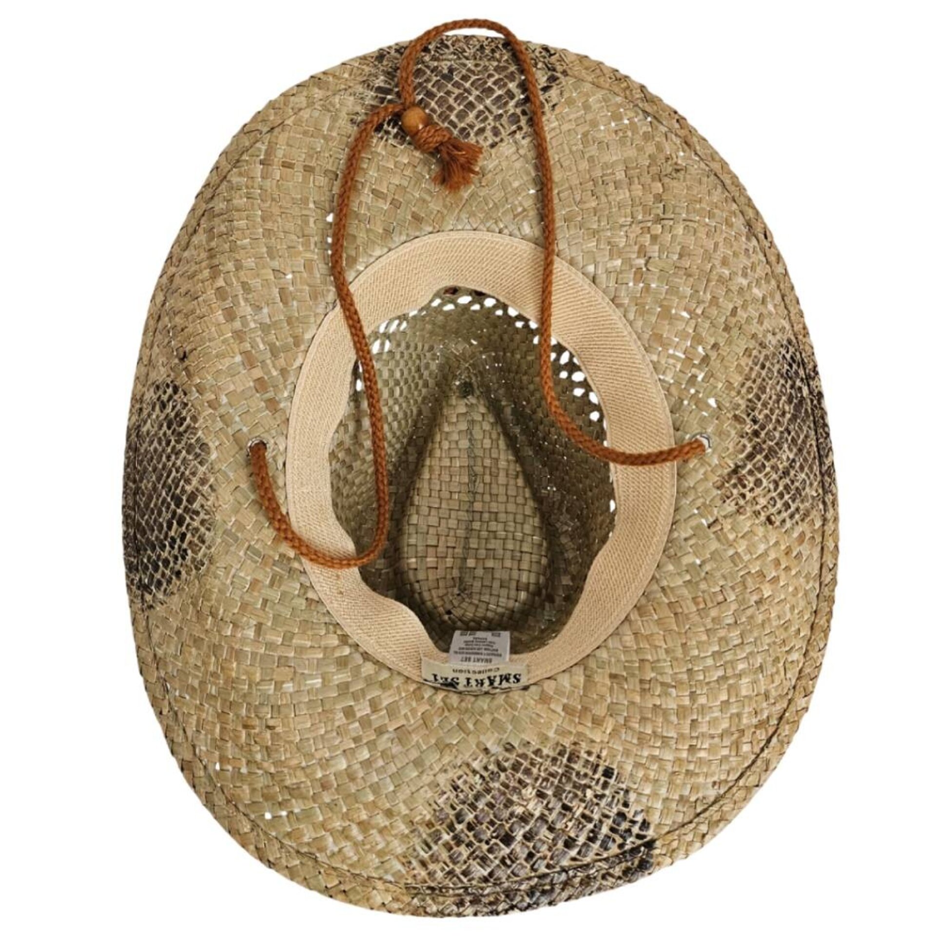 Sombrero Paja Natural Unisex | Estampado Serpiente | Ajustable Western - 3